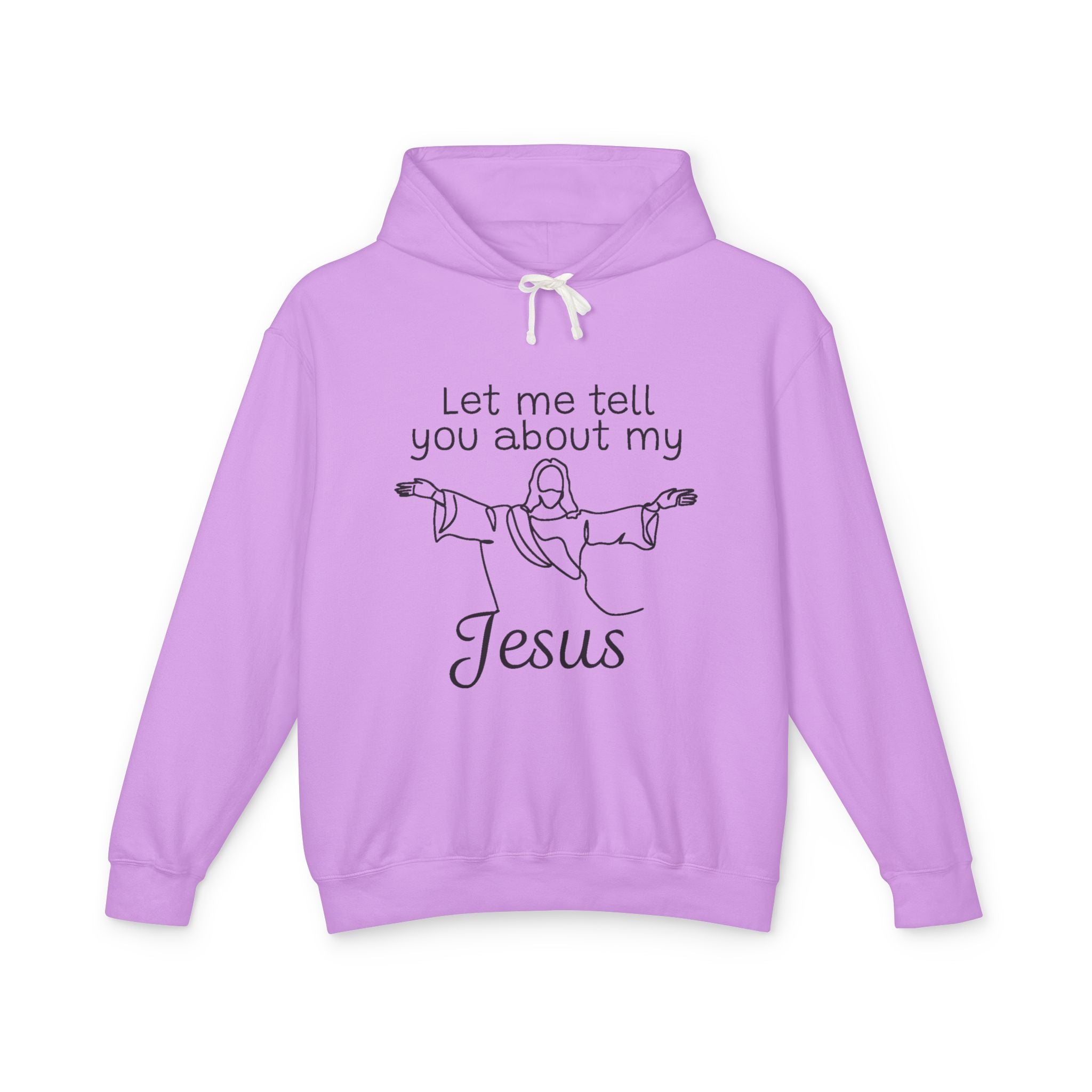 Faith Based Women's Lightweight Hoodie - Let Me Tell You About My Jesus | Hoodie by atgodanddesigns