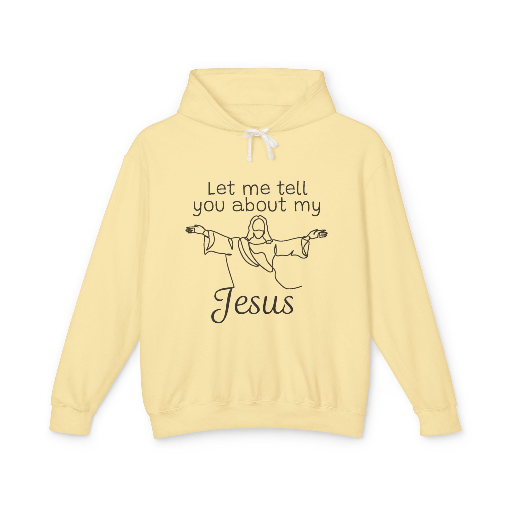 Faith Based Women's Lightweight Hoodie - Let Me Tell You About My Jesus | Hoodie by atgodanddesigns