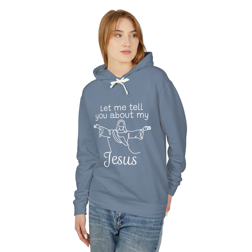 Faith Based Women's Lightweight Hoodie - Let Me Tell You About My Jesus | Hoodie by atgodanddesigns