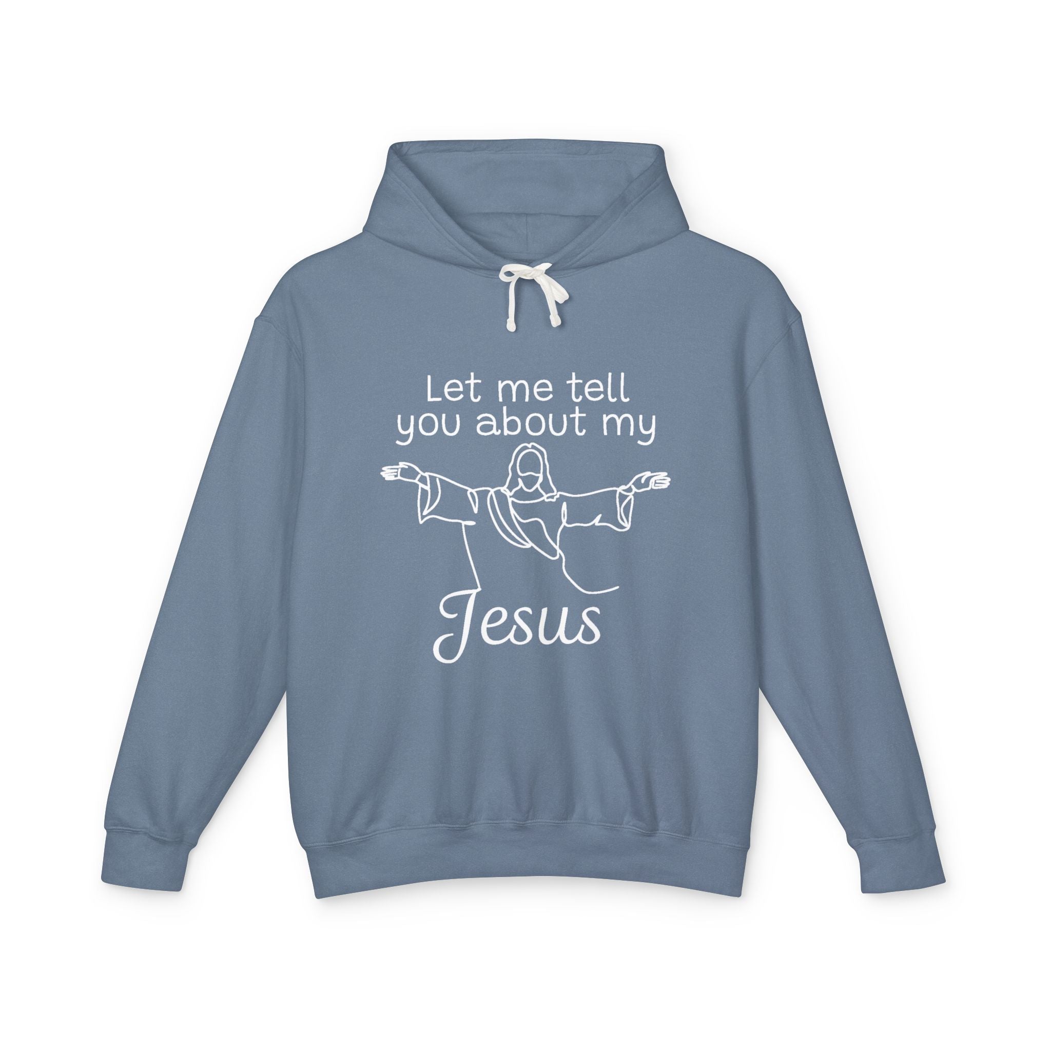 Faith Based Women's Lightweight Hoodie - Let Me Tell You About My Jesus | Hoodie by atgodanddesigns