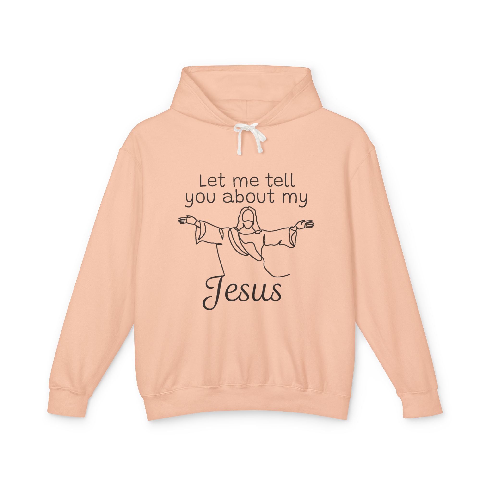 Faith Based Women's Lightweight Hoodie - Let Me Tell You About My Jesus | Hoodie by atgodanddesigns