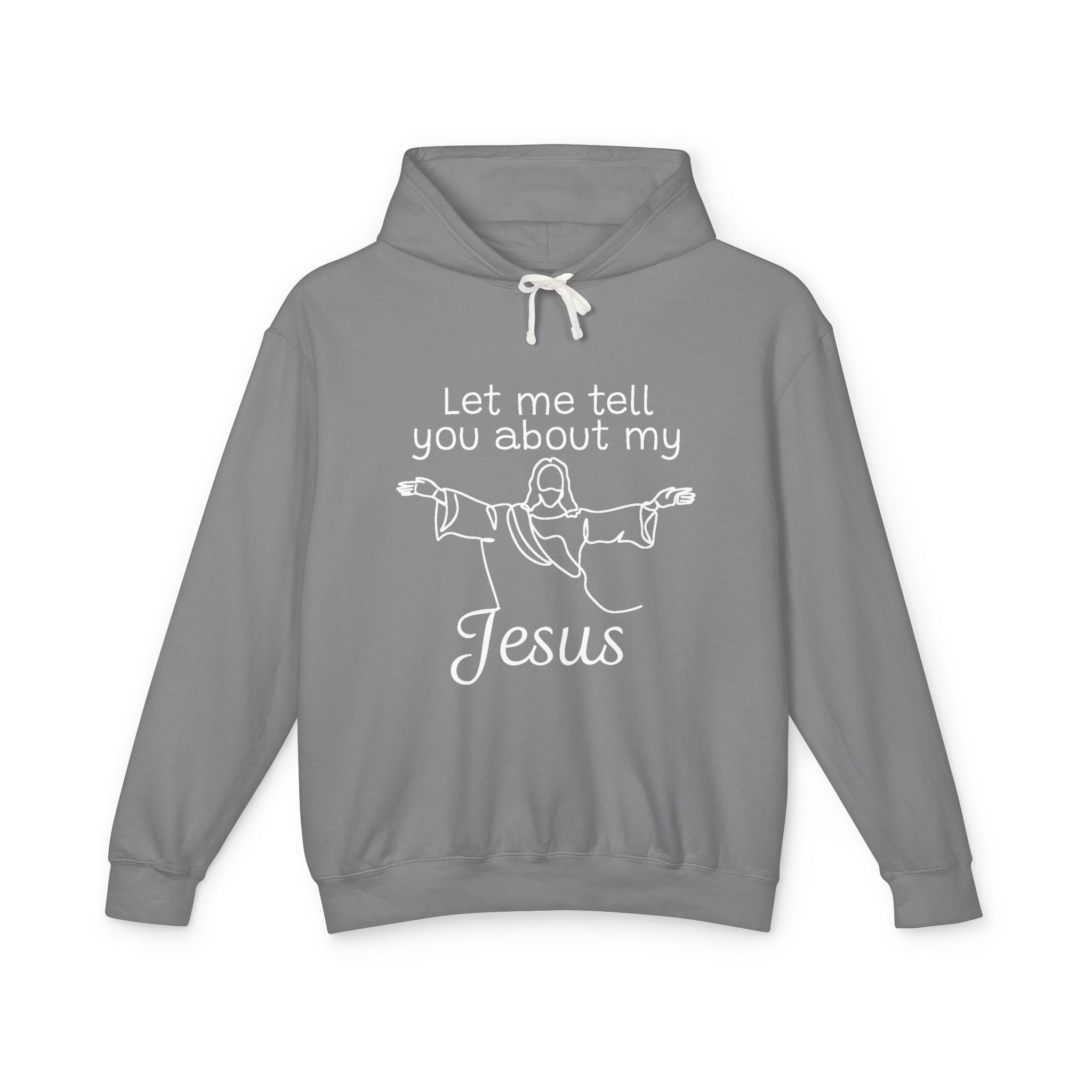 Faith Based Women's Lightweight Hoodie - Let Me Tell You About My Jesus | Hoodie by atgodanddesigns