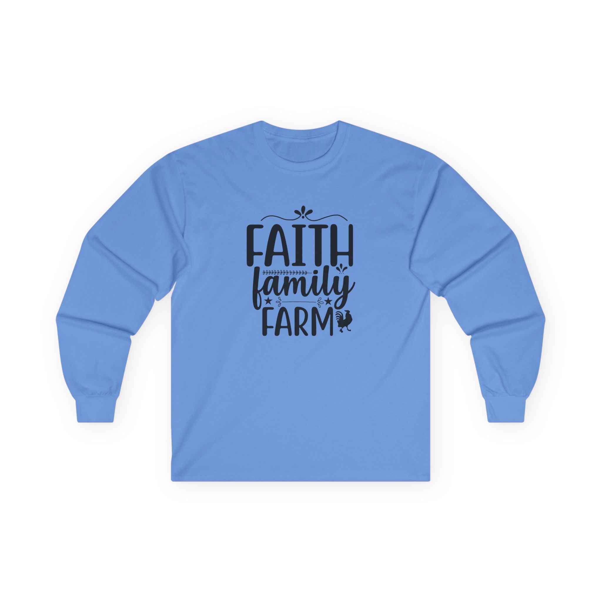 Faith Based Women's Long Sleeve - Faith, Family, Farm | Long - sleeve by atgodanddesigns