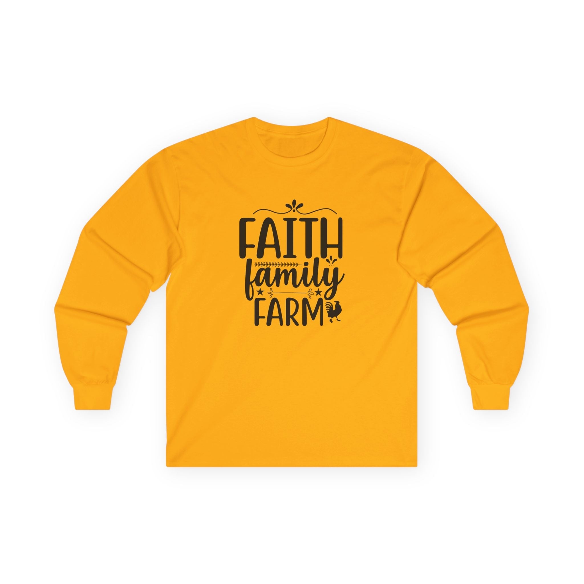 Faith Based Women's Long Sleeve - Faith, Family, Farm | Long - sleeve by atgodanddesigns