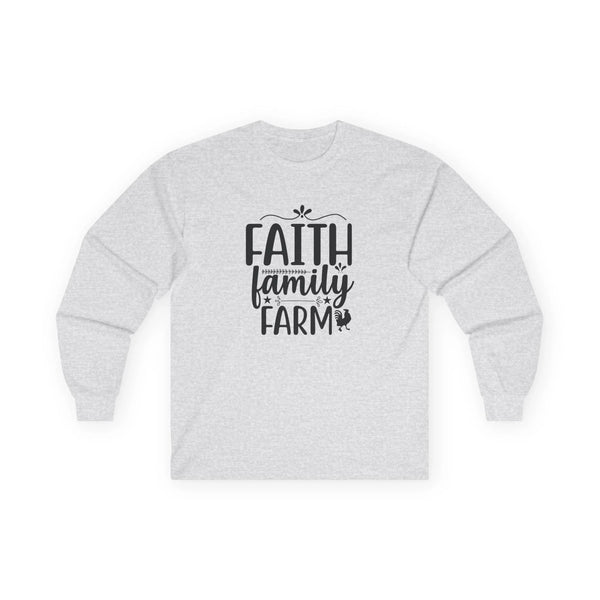 Faith Based Women's Long Sleeve - Faith, Family, Farm | Long - sleeve by atgodanddesigns