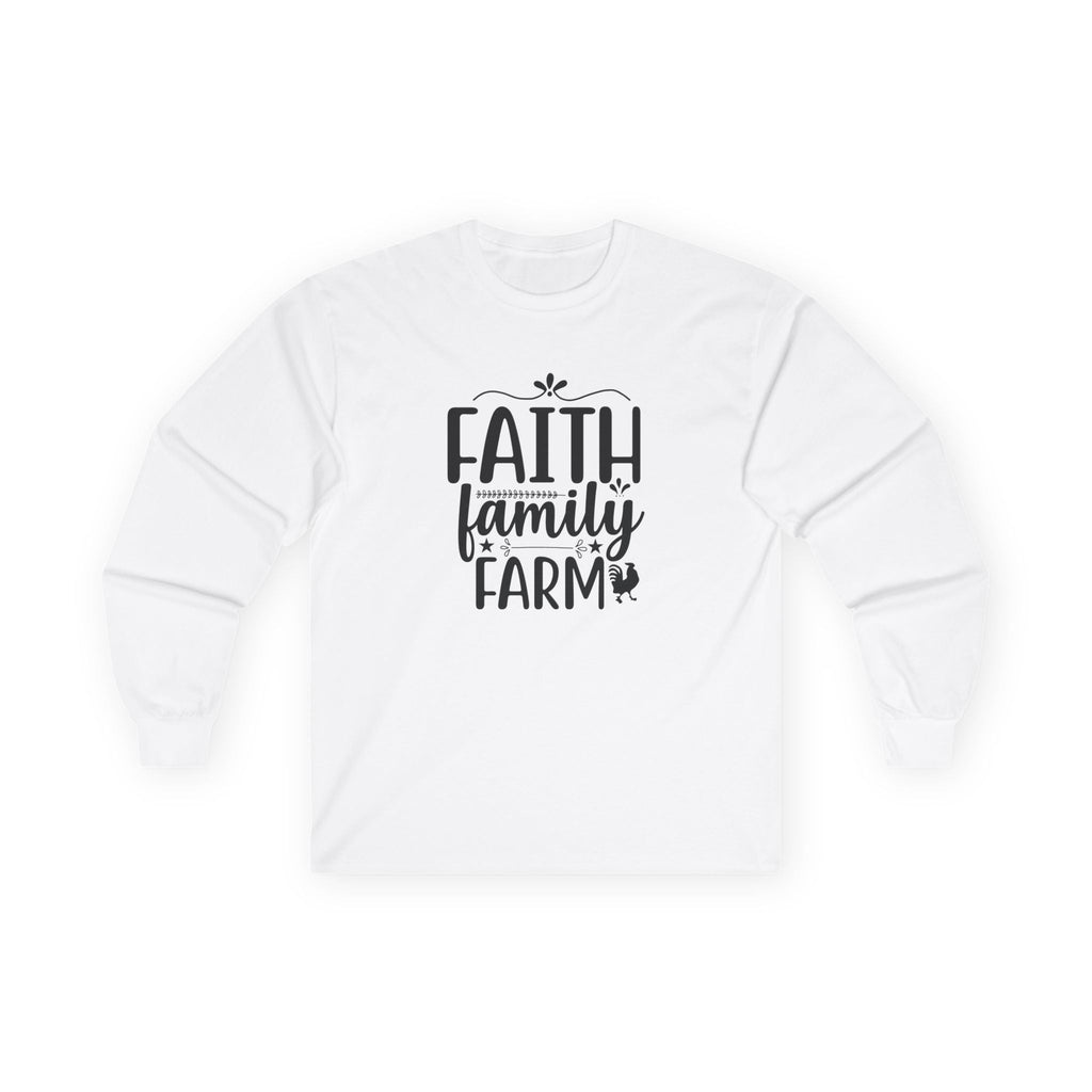 Faith Based Women's Long Sleeve - Faith, Family, Farm | Long - sleeve by atgodanddesigns