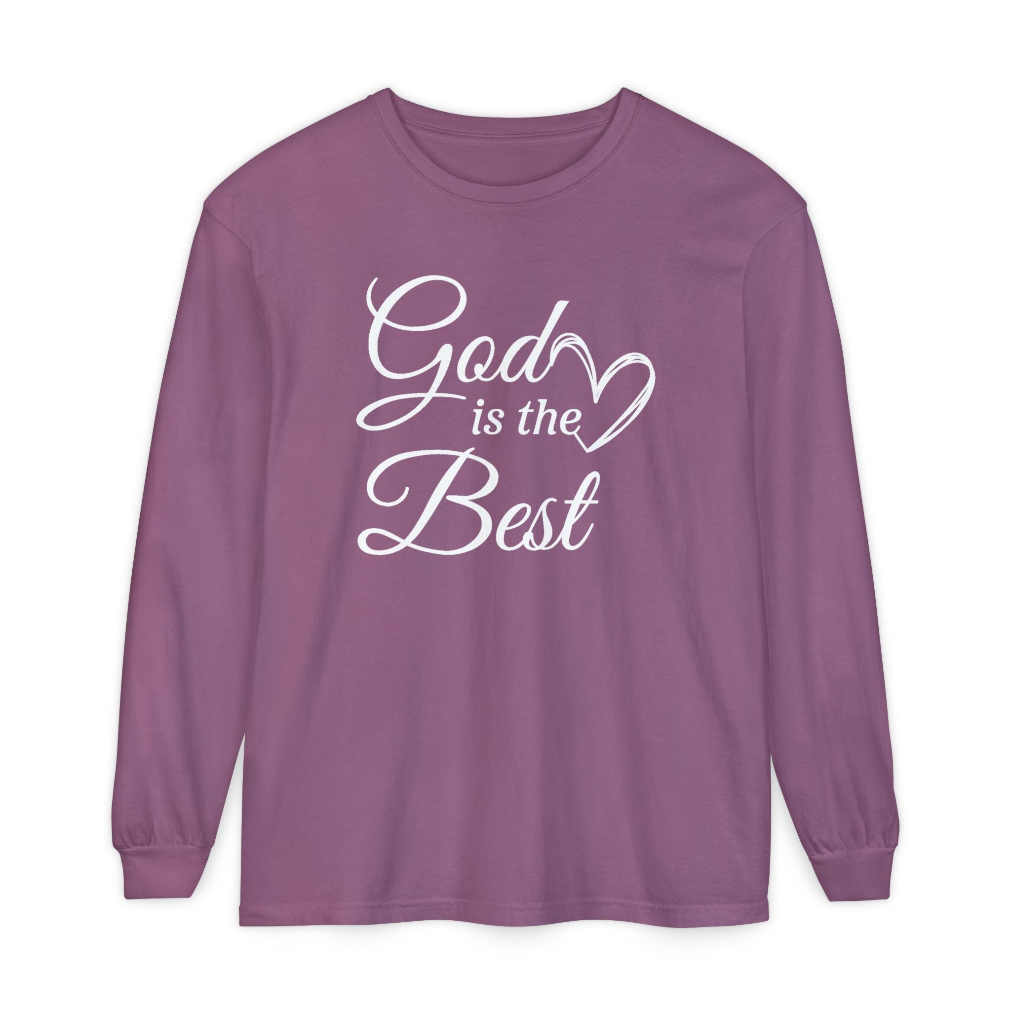 Faith Based Women's Long Sleeve - God Is The Best | Long - sleeve by atgodanddesigns