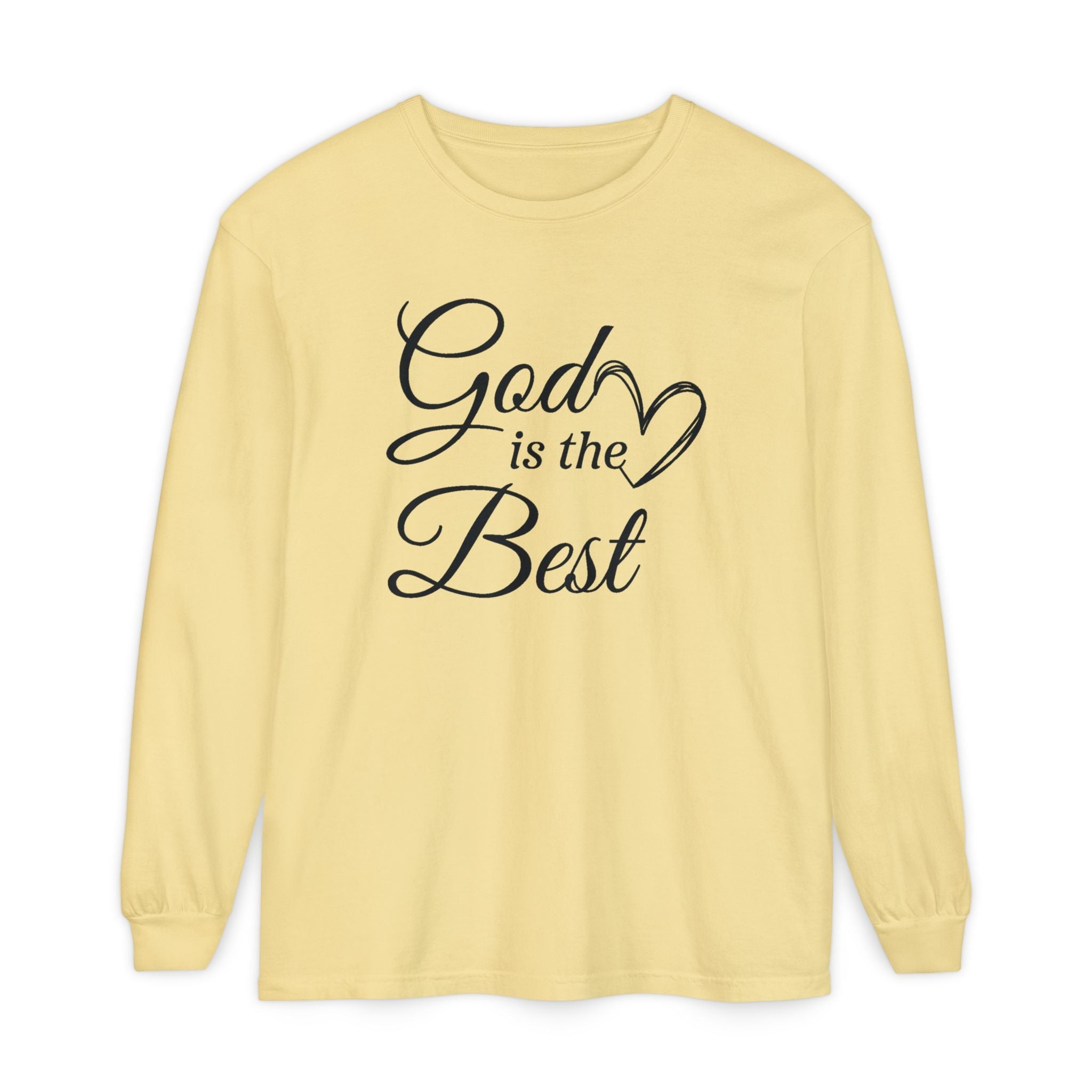 Faith Based Women's Long Sleeve - God Is The Best | Long - sleeve by atgodanddesigns