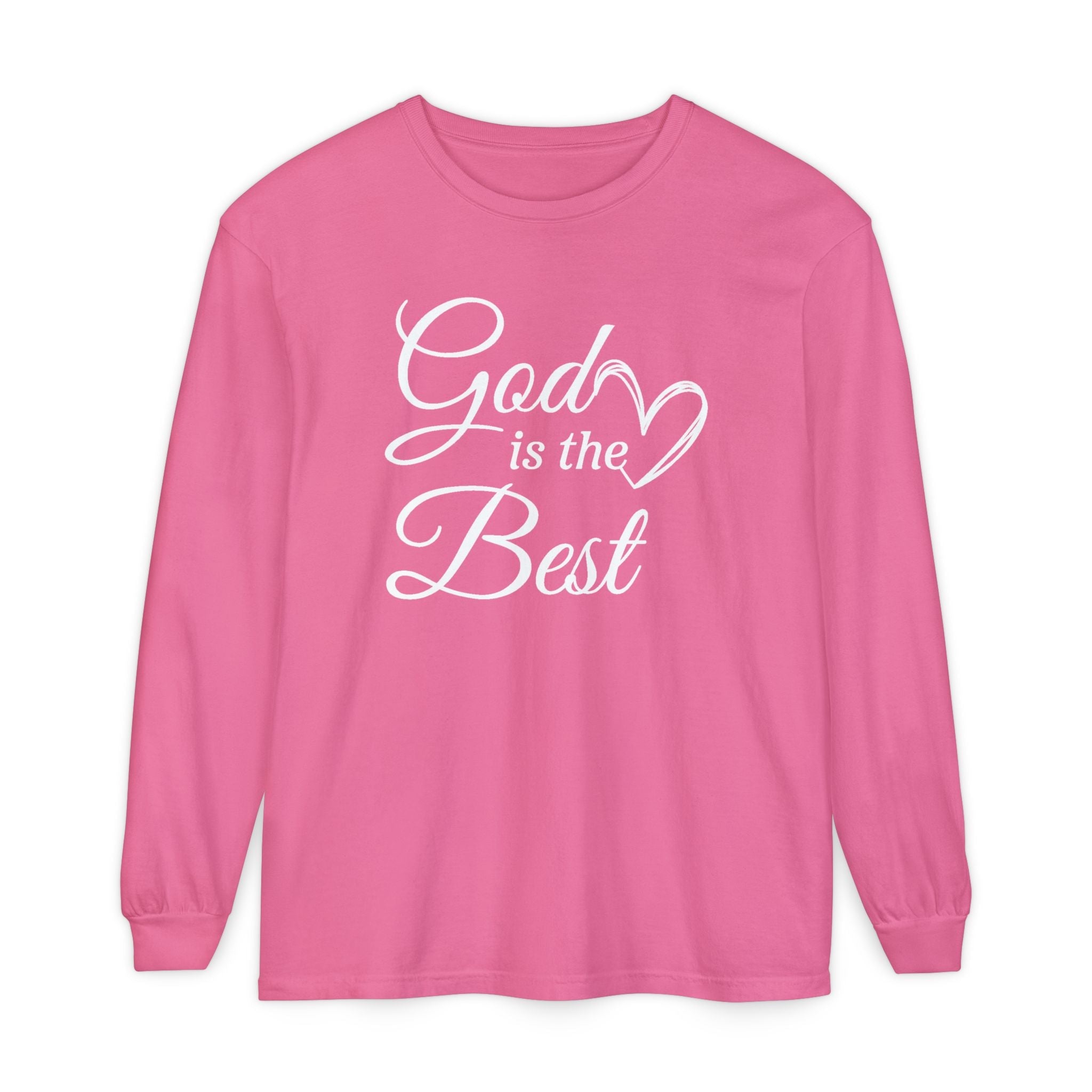 Faith Based Women's Long Sleeve - God Is The Best | Long - sleeve by atgodanddesigns
