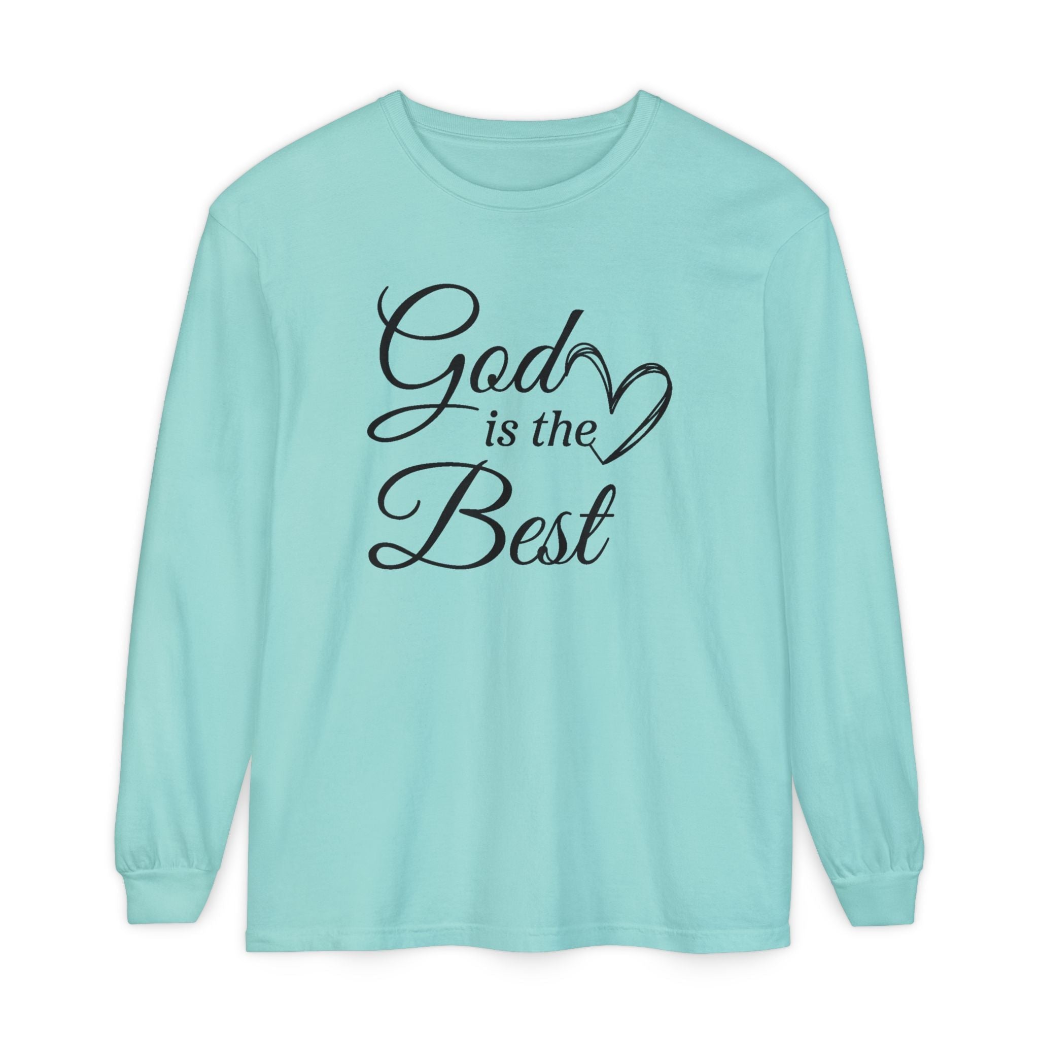 Faith Based Women's Long Sleeve - God Is The Best | Long - sleeve by atgodanddesigns
