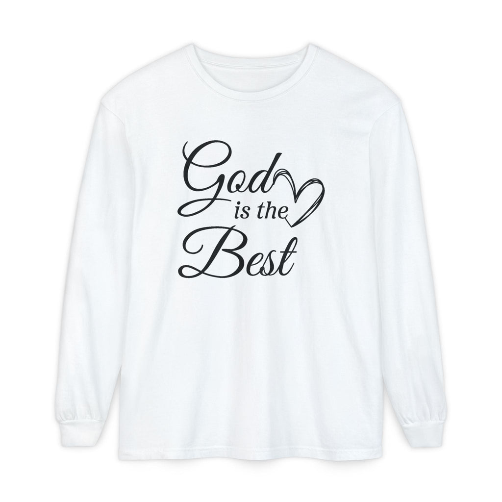 Faith Based Women's Long Sleeve - God Is The Best | Long - sleeve by atgodanddesigns