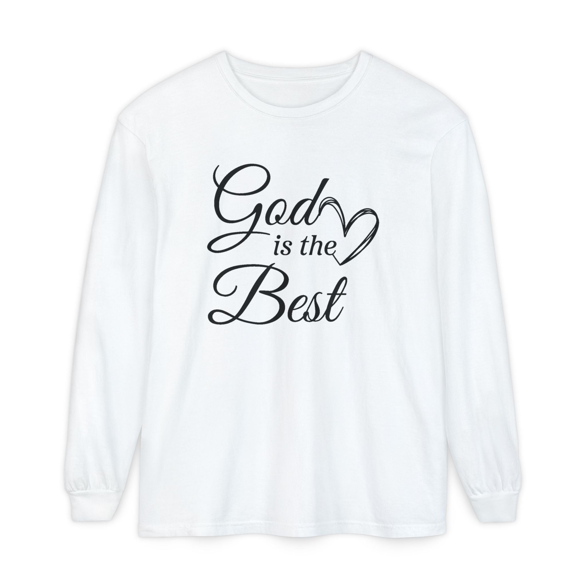 Faith Based Women's Long Sleeve - God Is The Best | Long - sleeve by atgodanddesigns