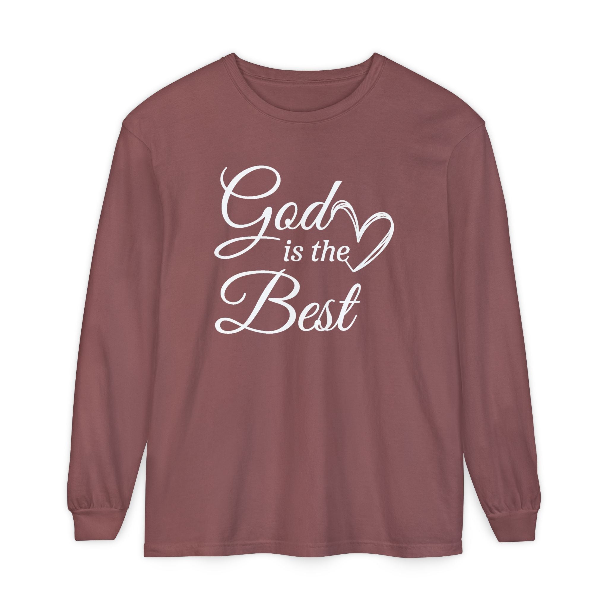 Faith Based Women's Long Sleeve - God Is The Best | Long - sleeve by atgodanddesigns