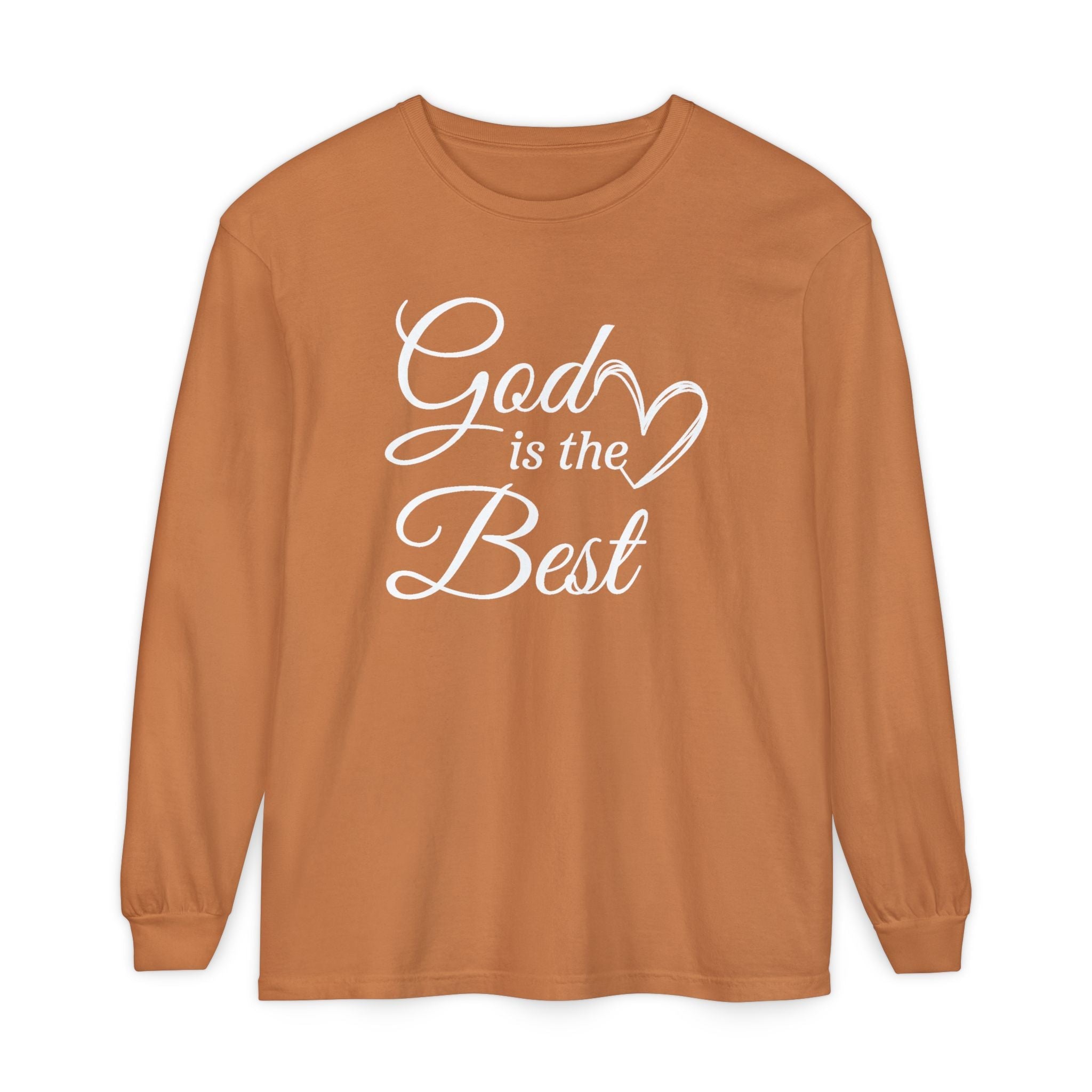 Faith Based Women's Long Sleeve - God Is The Best | Long - sleeve by atgodanddesigns