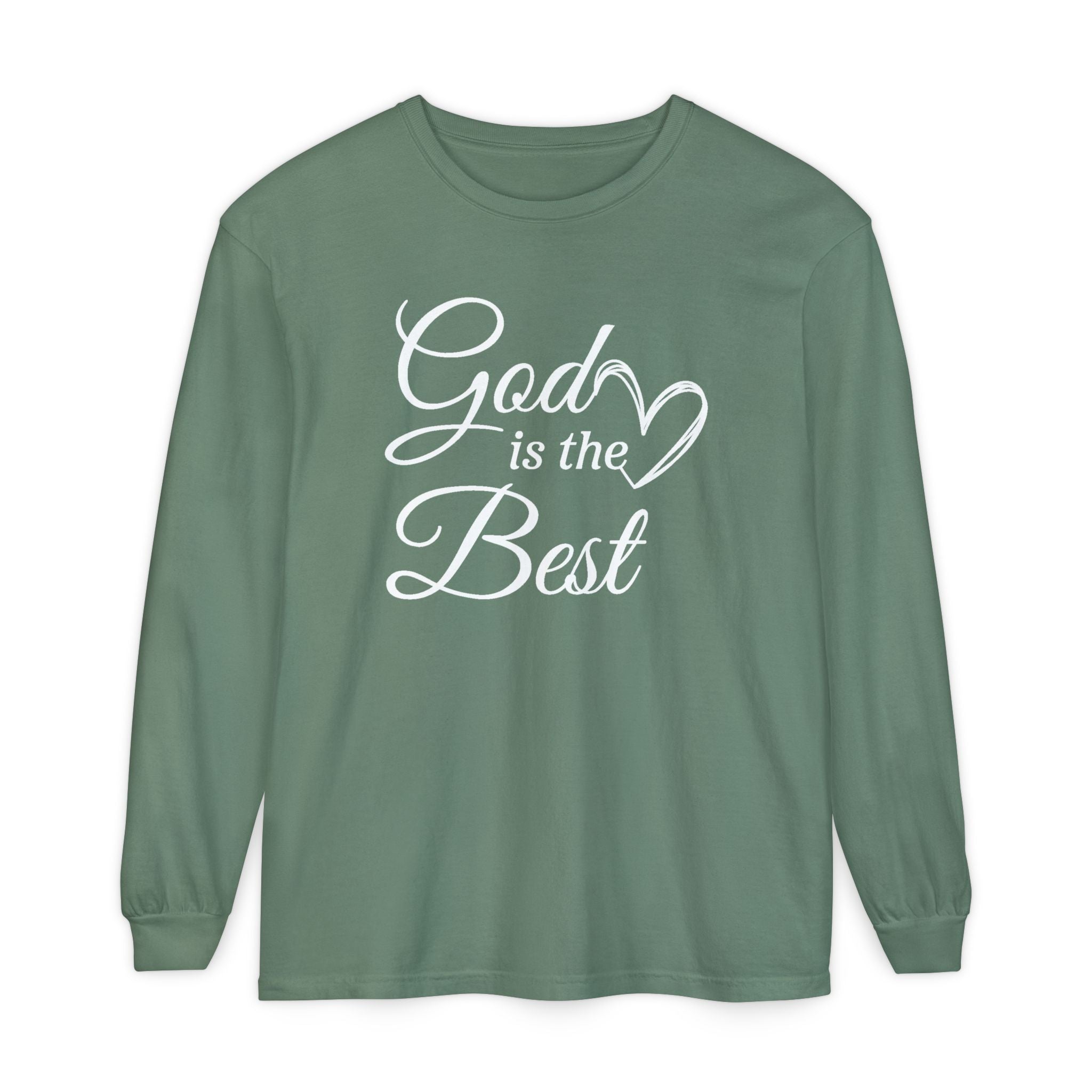 Faith Based Women's Long Sleeve - God Is The Best | Long - sleeve by atgodanddesigns
