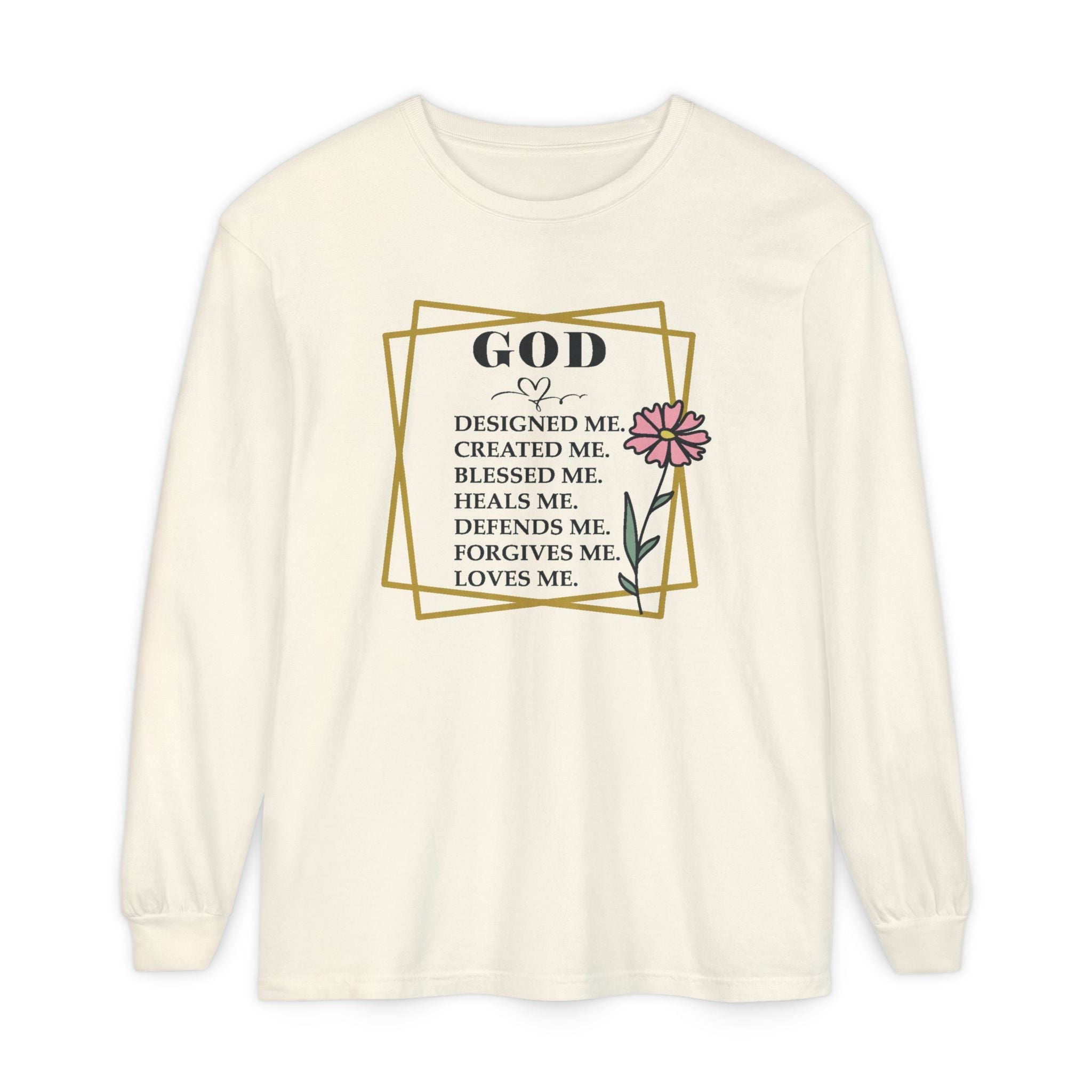 Faith Based Women's Long Sleeve - God | Long - sleeve by atgodanddesigns