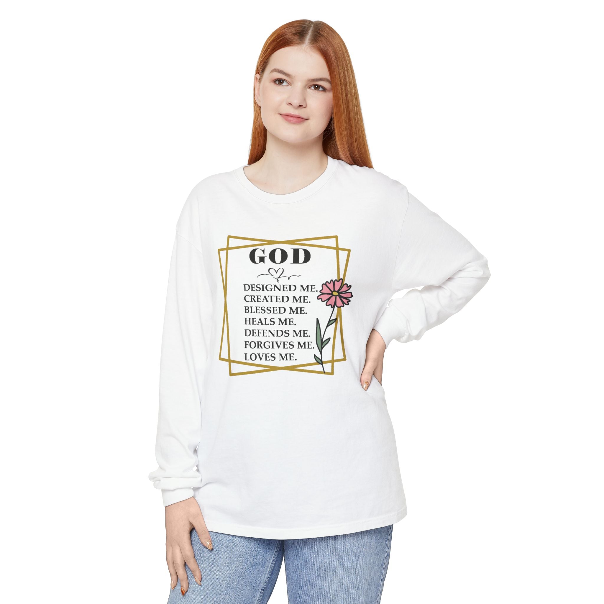 Faith Based Women's Long Sleeve - God | Long - sleeve by atgodanddesigns