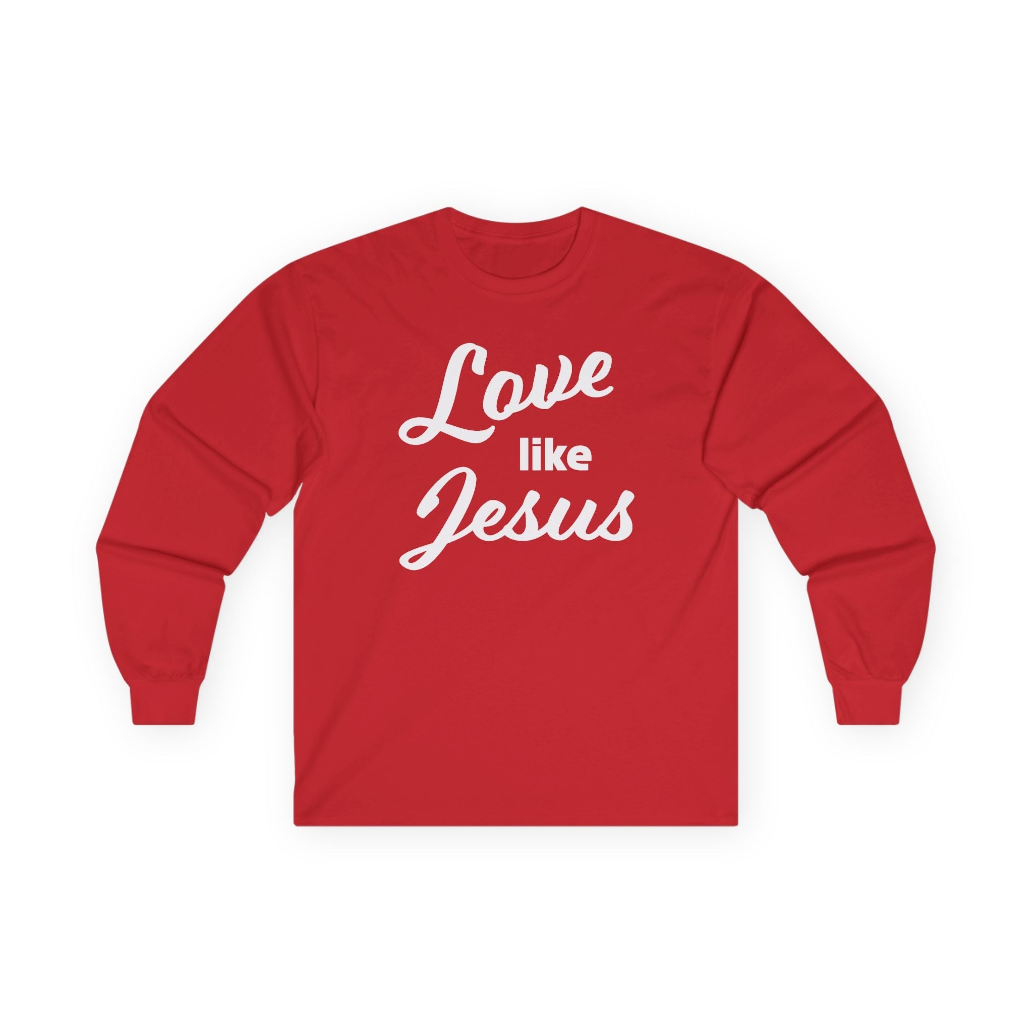 Faith Based Women's Long Sleeve - Love Like Jesus | Long - sleeve by atgodanddesigns