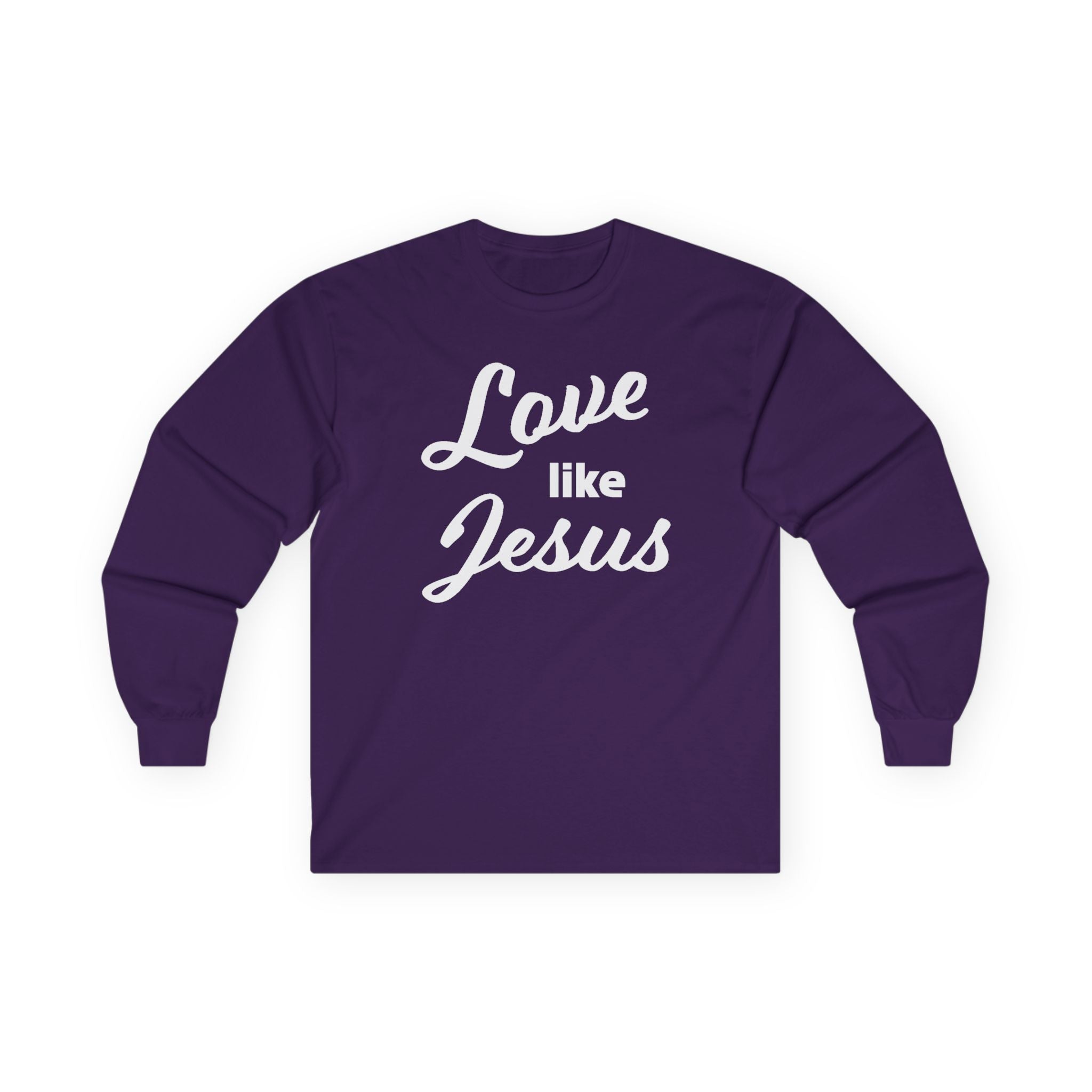 Faith Based Women's Long Sleeve - Love Like Jesus | Long - sleeve by atgodanddesigns
