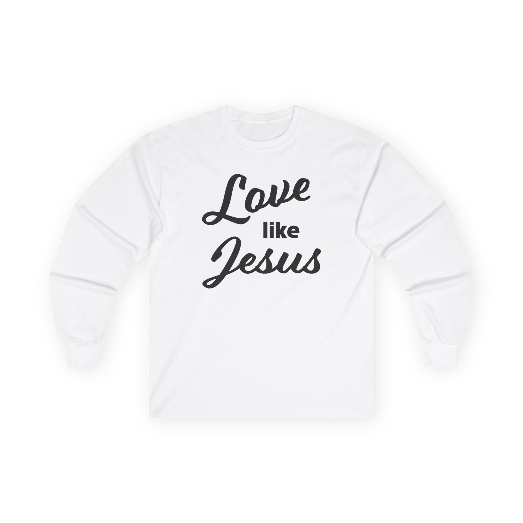 Faith Based Women's Long Sleeve - Love Like Jesus | Long - sleeve by atgodanddesigns