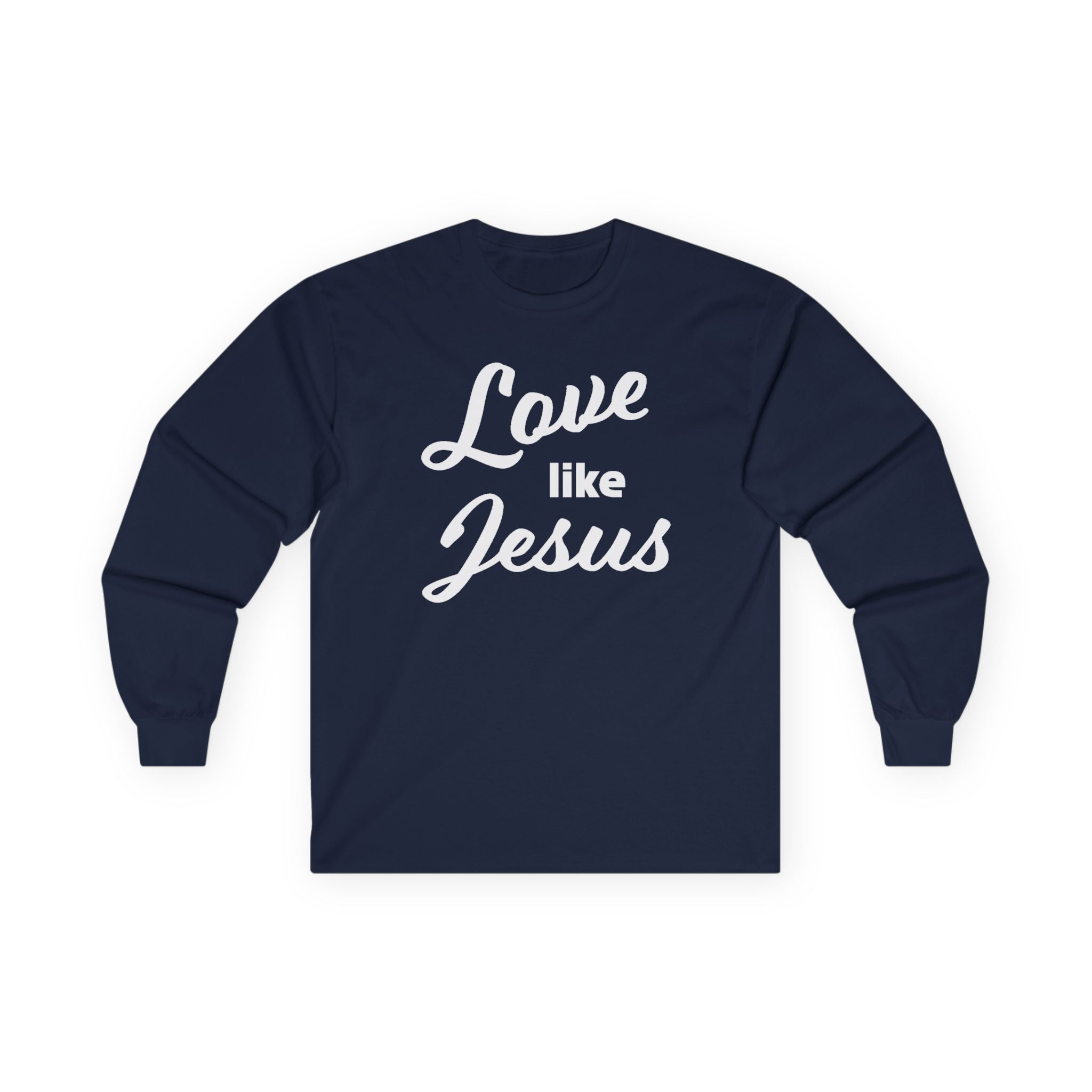 Faith Based Women's Long Sleeve - Love Like Jesus | Long - sleeve by atgodanddesigns
