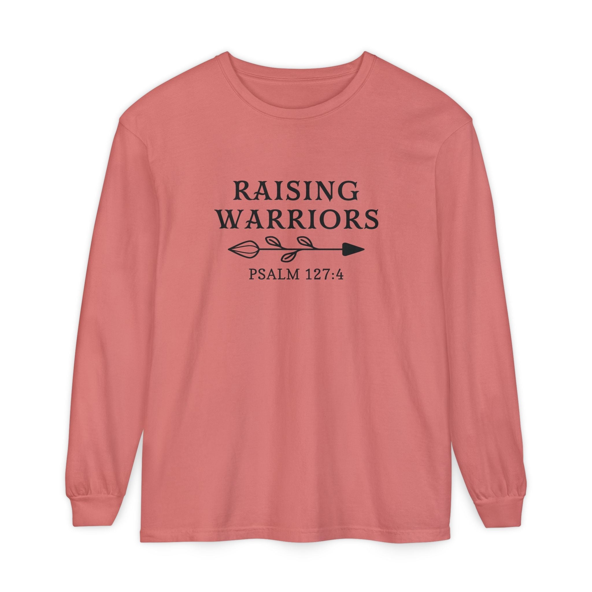 Faith Based Women's Long Sleeve - Raising Warriors | Long - sleeve by atgodanddesigns