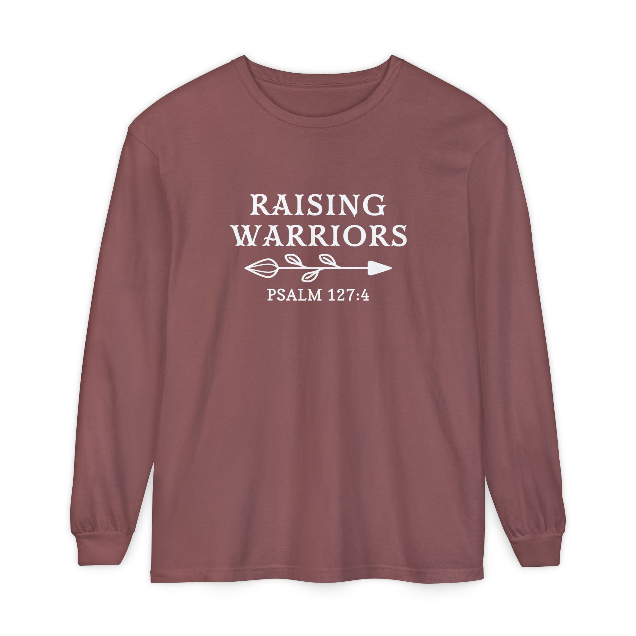 Faith Based Women's Long Sleeve - Raising Warriors | Long - sleeve by atgodanddesigns