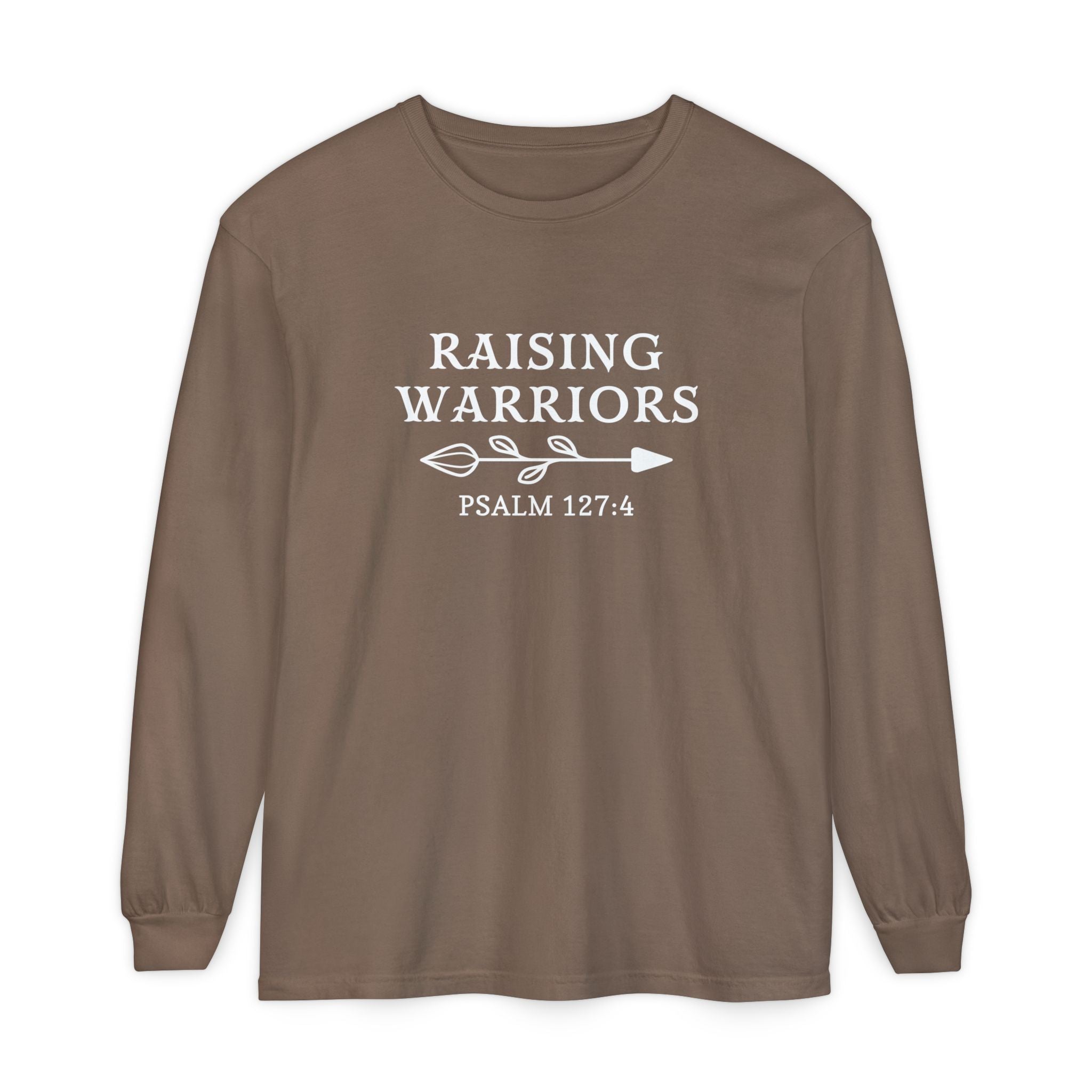 Faith Based Women's Long Sleeve - Raising Warriors | Long - sleeve by atgodanddesigns