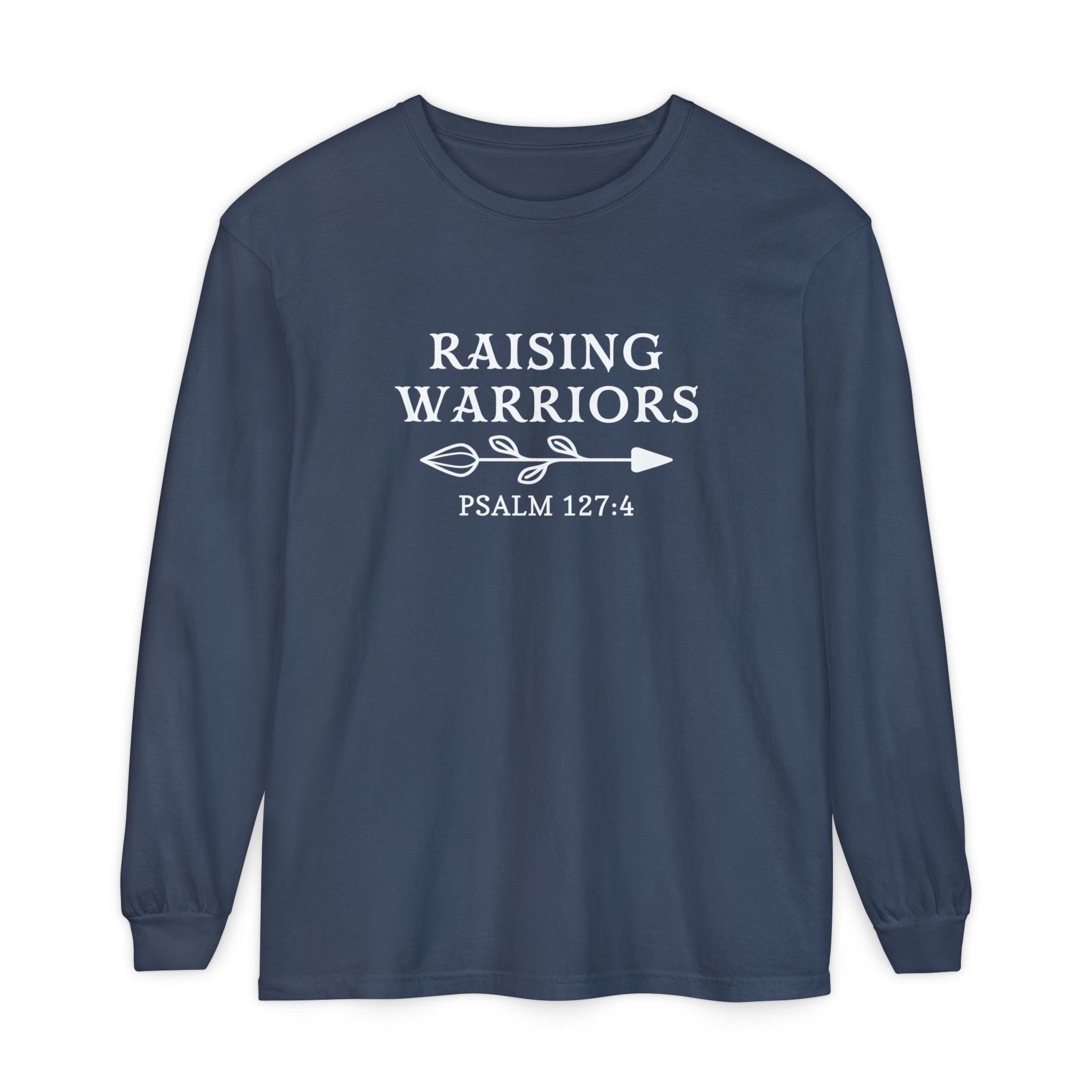 Faith Based Women's Long Sleeve - Raising Warriors | Long - sleeve by atgodanddesigns