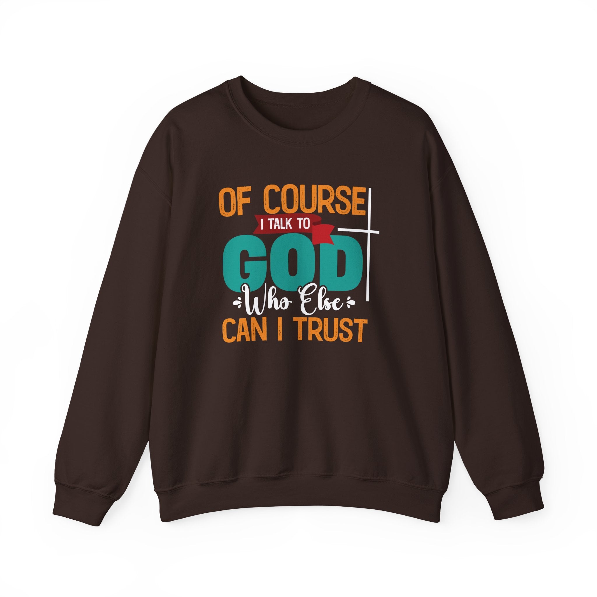 Faith Based Women's Long Sleeve Sweater - Of Course I Talk To God | Sweatshirt by atgodanddesigns