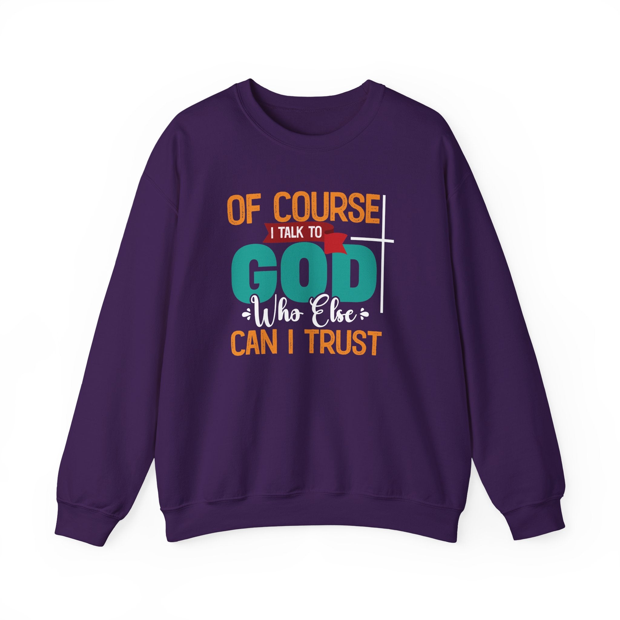 Faith Based Women's Long Sleeve Sweater - Of Course I Talk To God | Sweatshirt by atgodanddesigns