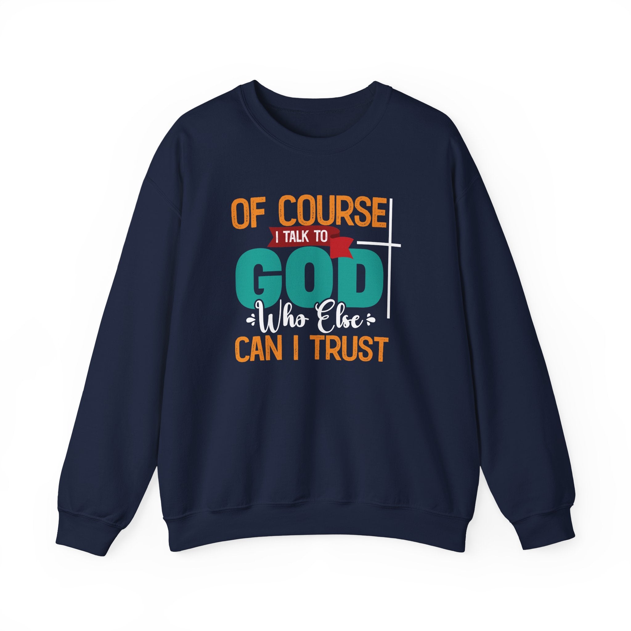 Faith Based Women's Long Sleeve Sweater - Of Course I Talk To God | Sweatshirt by atgodanddesigns