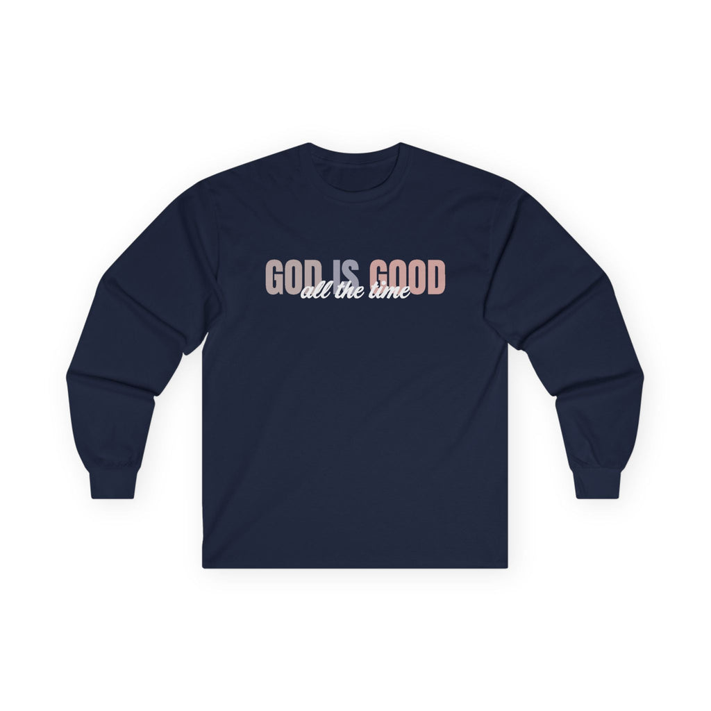 Faith Based Women's Long Sleeve T-Shirt - God Is Good All The Time | Long - sleeve by atgodanddesigns