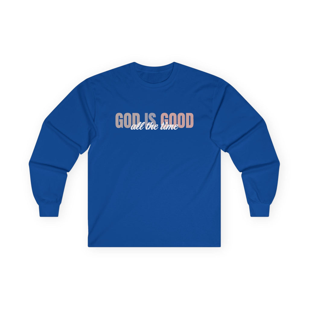 Faith Based Women's Long Sleeve T-Shirt - God Is Good All The Time | Long - sleeve by atgodanddesigns