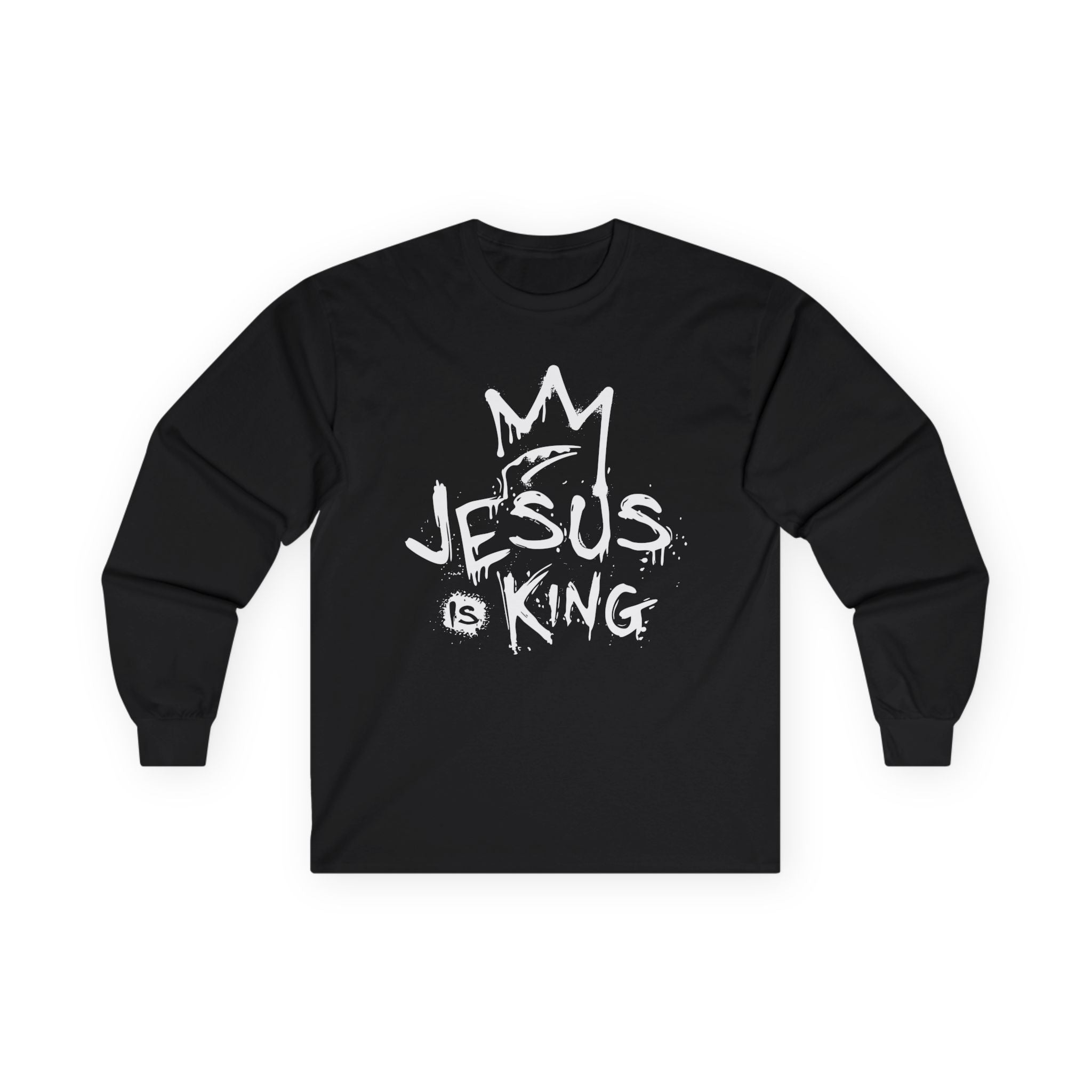 Faith Based Women's Long Sleeve T-Shirt - Jesus is King | Long - sleeve by atgodanddesigns