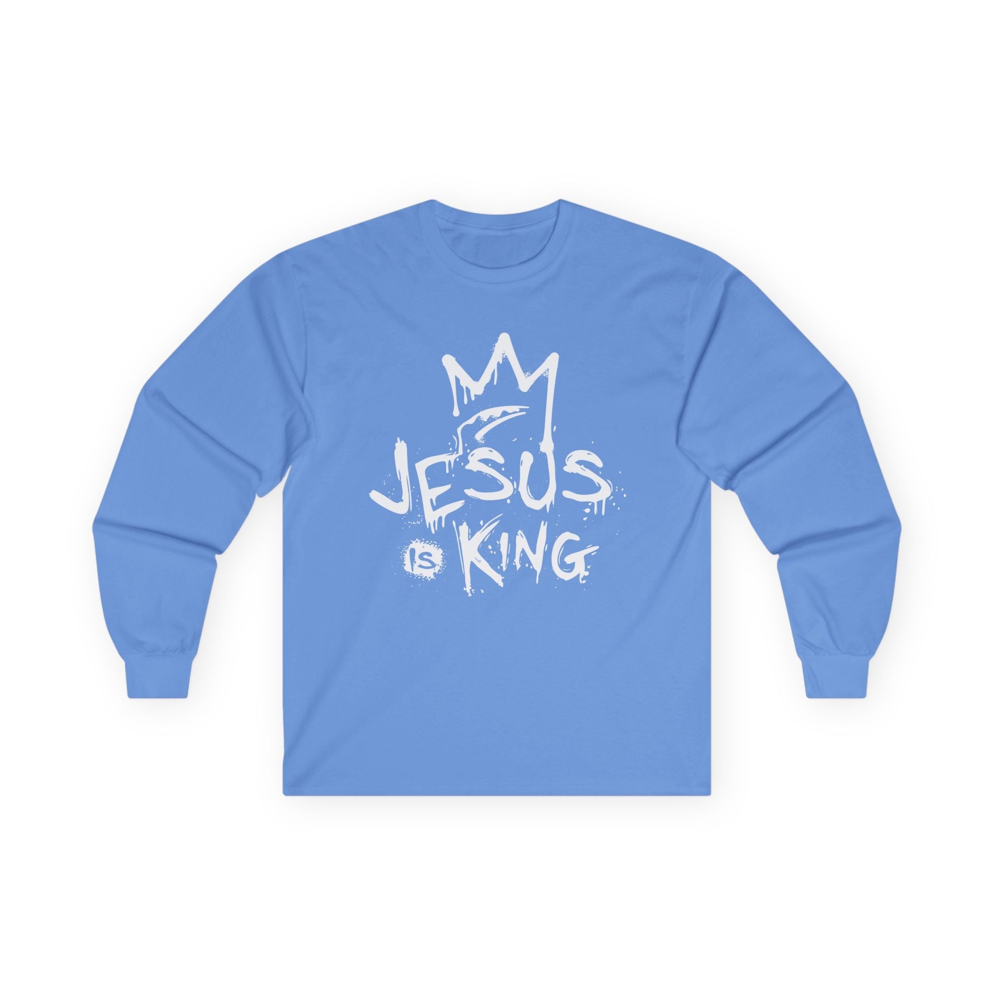 Faith Based Women's Long Sleeve T-Shirt - Jesus is King | Long - sleeve by atgodanddesigns