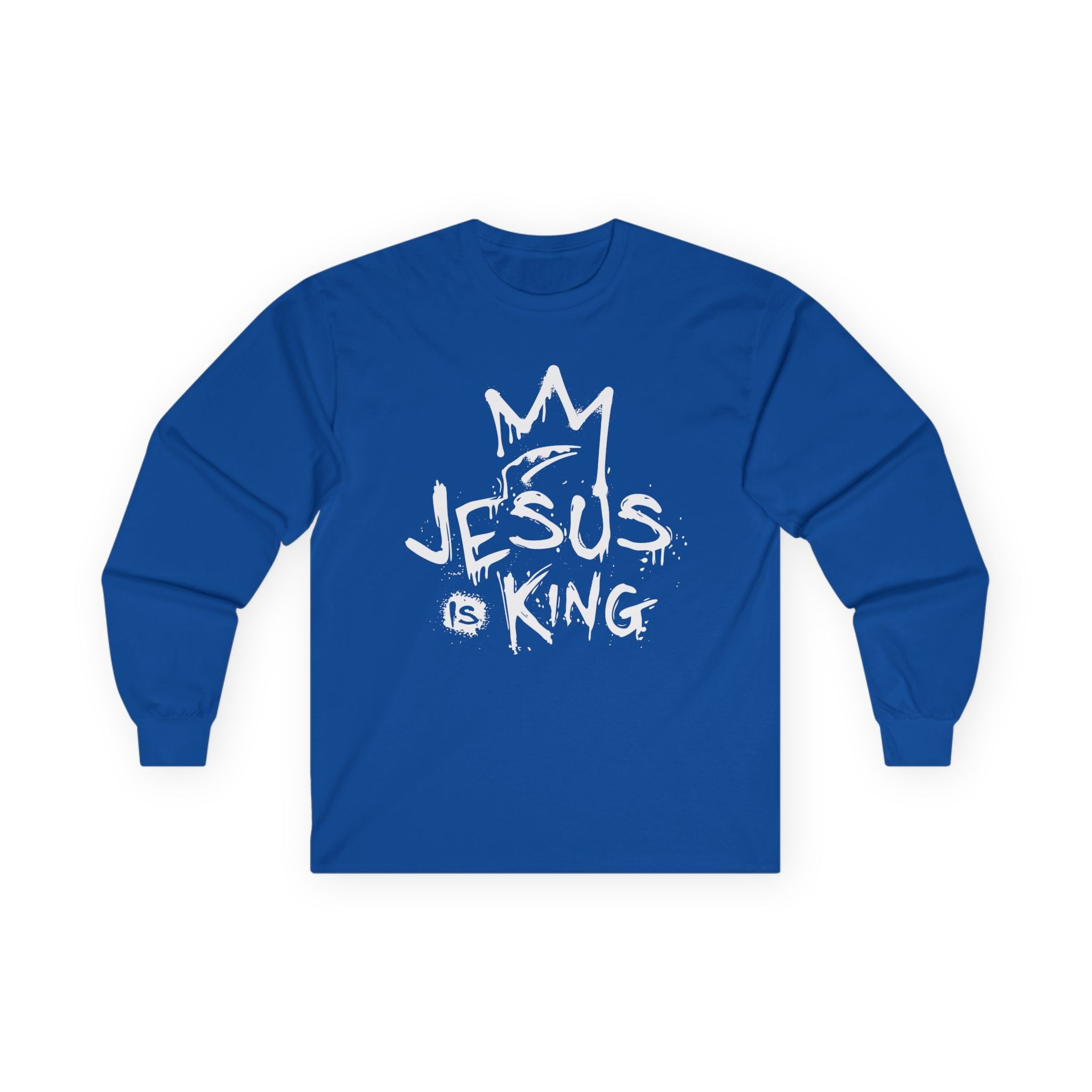 Faith Based Women's Long Sleeve T-Shirt - Jesus is King | Long - sleeve by atgodanddesigns