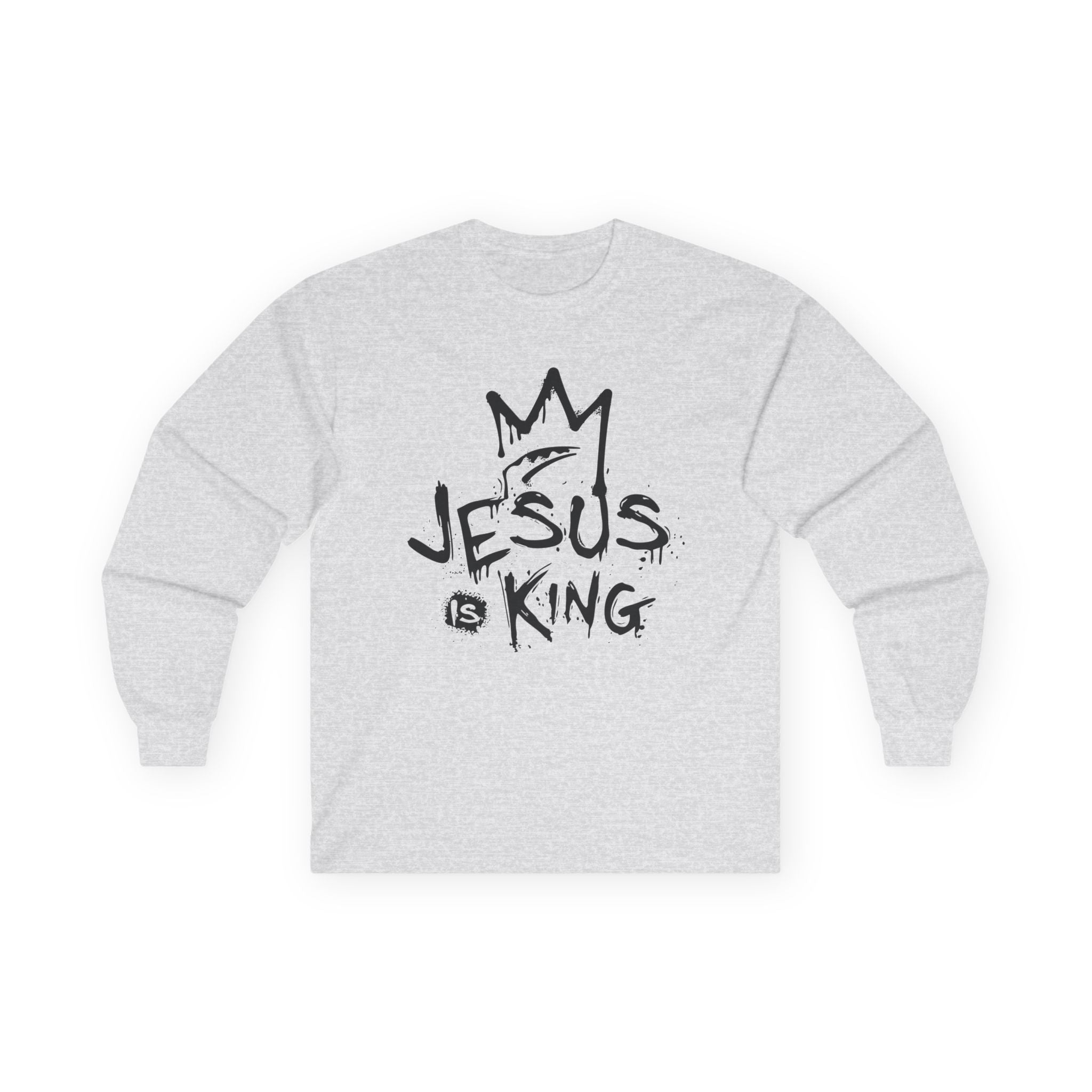 Faith Based Women's Long Sleeve T-Shirt - Jesus is King | Long - sleeve by atgodanddesigns