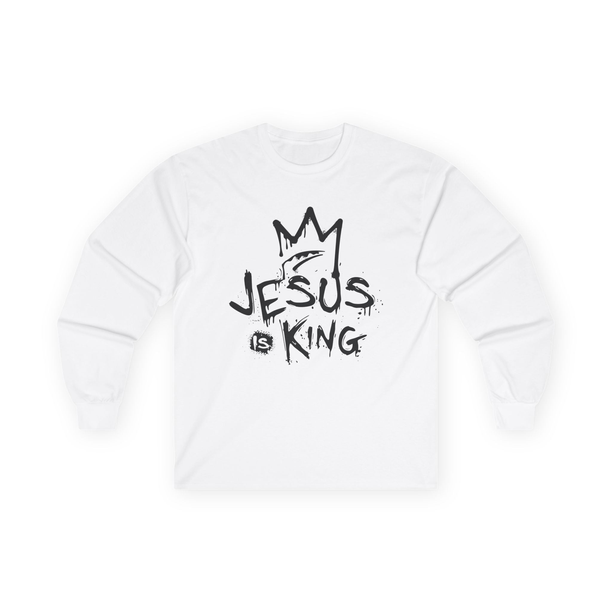 Faith Based Women's Long Sleeve T-Shirt - Jesus is King | Long - sleeve by atgodanddesigns