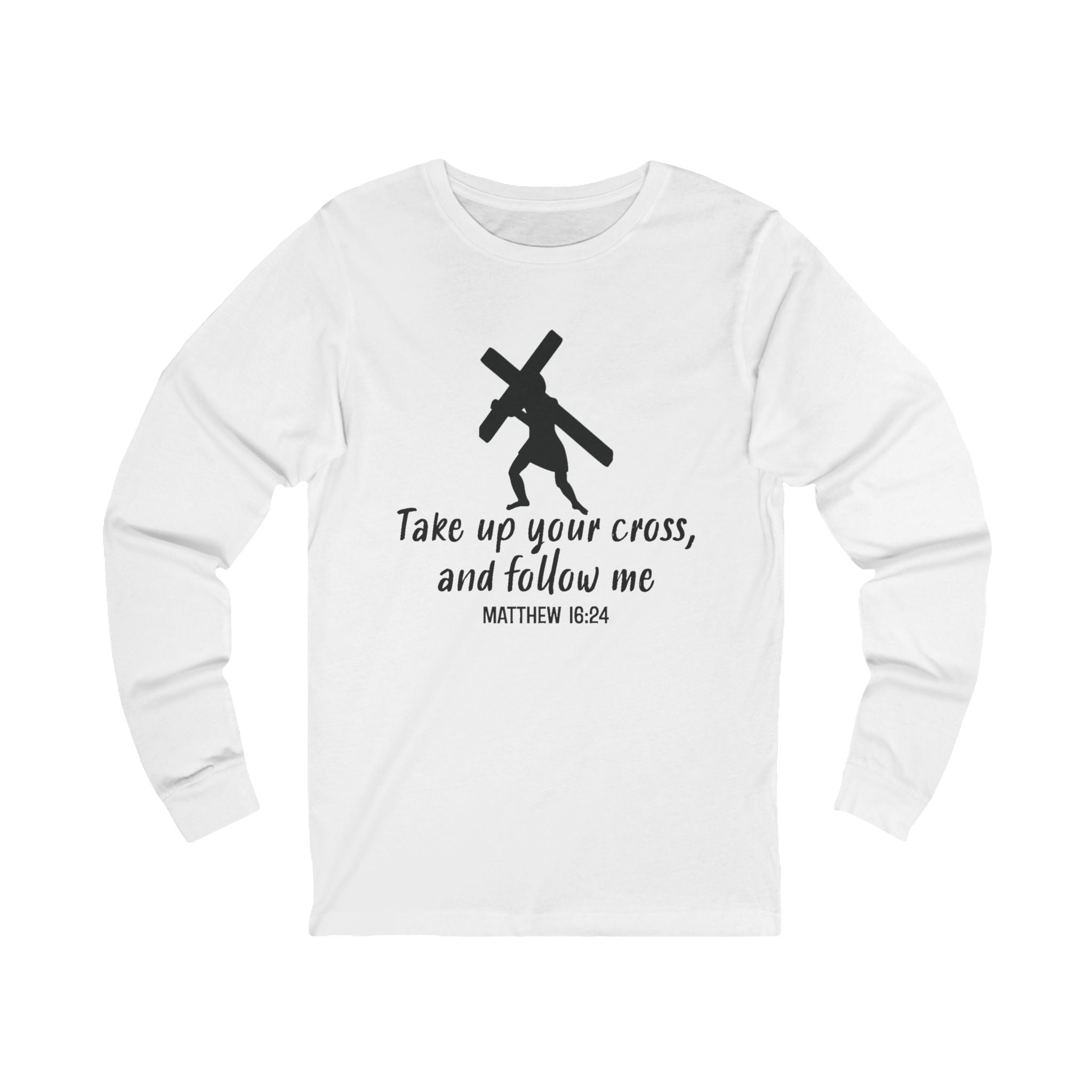 Faith Based Women's Long Sleeve T-Shirt - Take Up Your Cross | Long - sleeve by atgodanddesigns