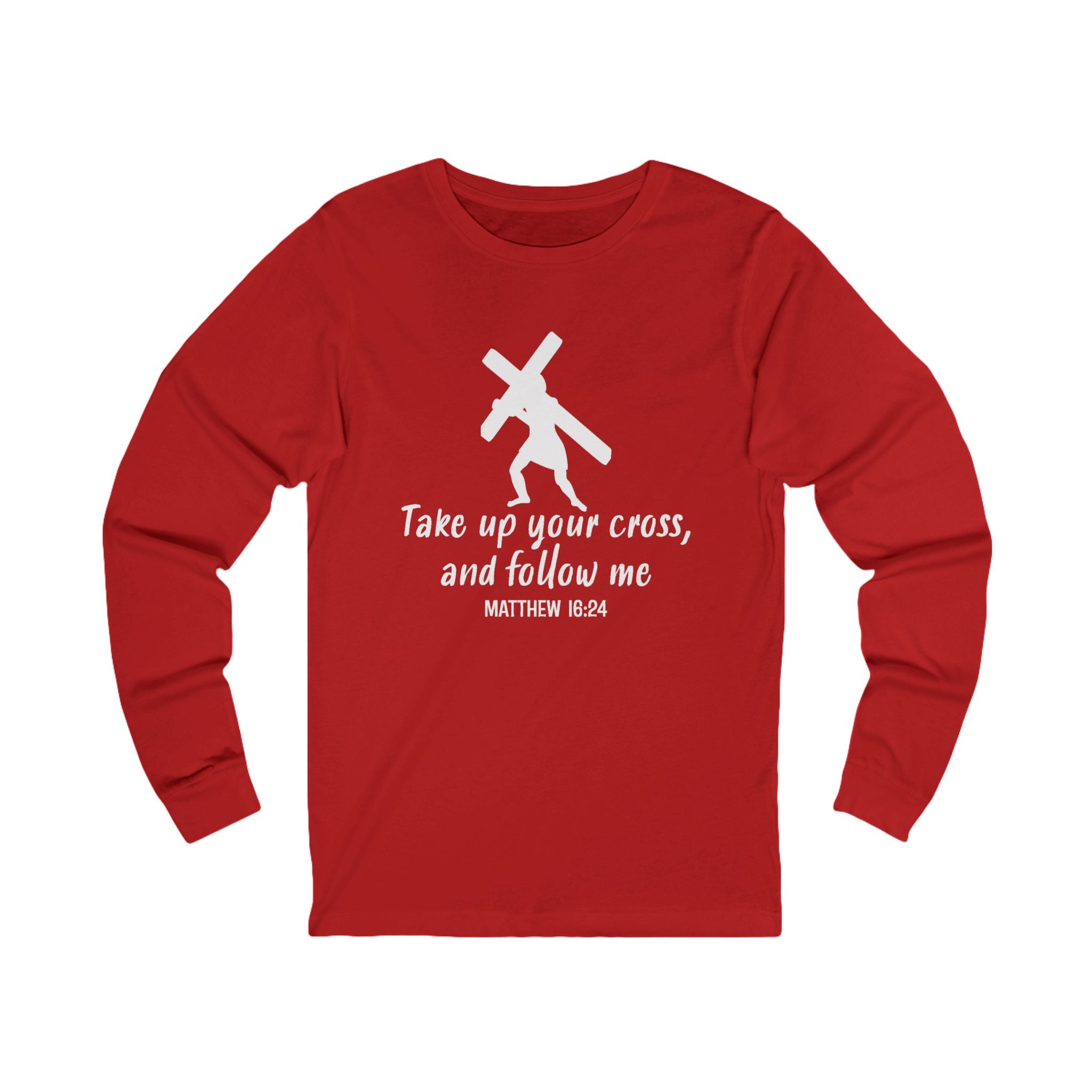 Faith Based Women's Long Sleeve T-Shirt - Take Up Your Cross | Long - sleeve by atgodanddesigns