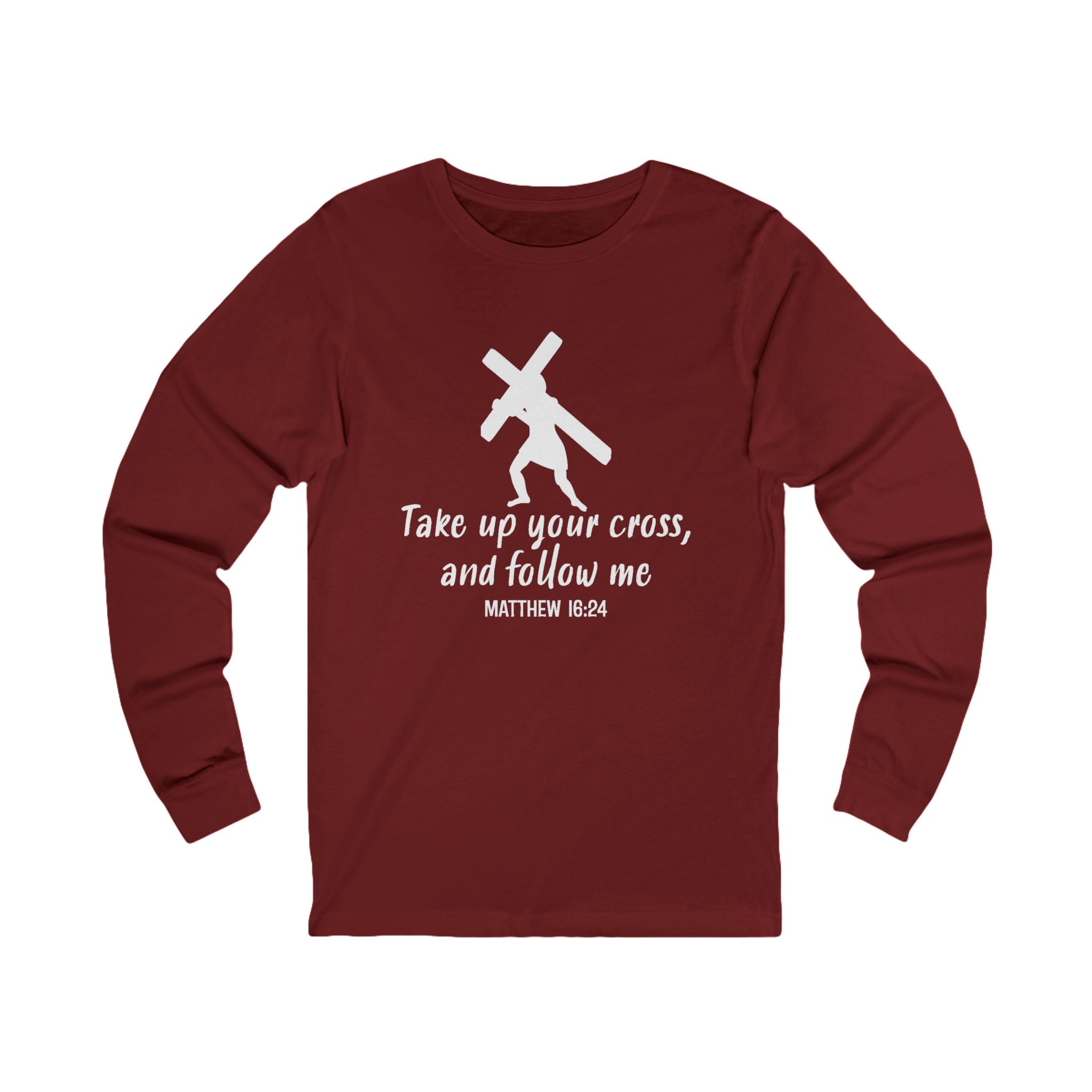 Faith Based Women's Long Sleeve T-Shirt - Take Up Your Cross | Long - sleeve by atgodanddesigns