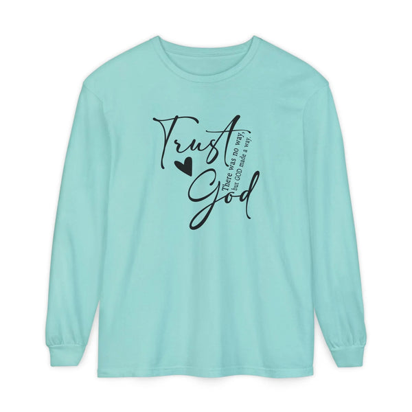 Faith Based Women's Long Sleeve - Trust God | Long - sleeve by atgodanddesigns