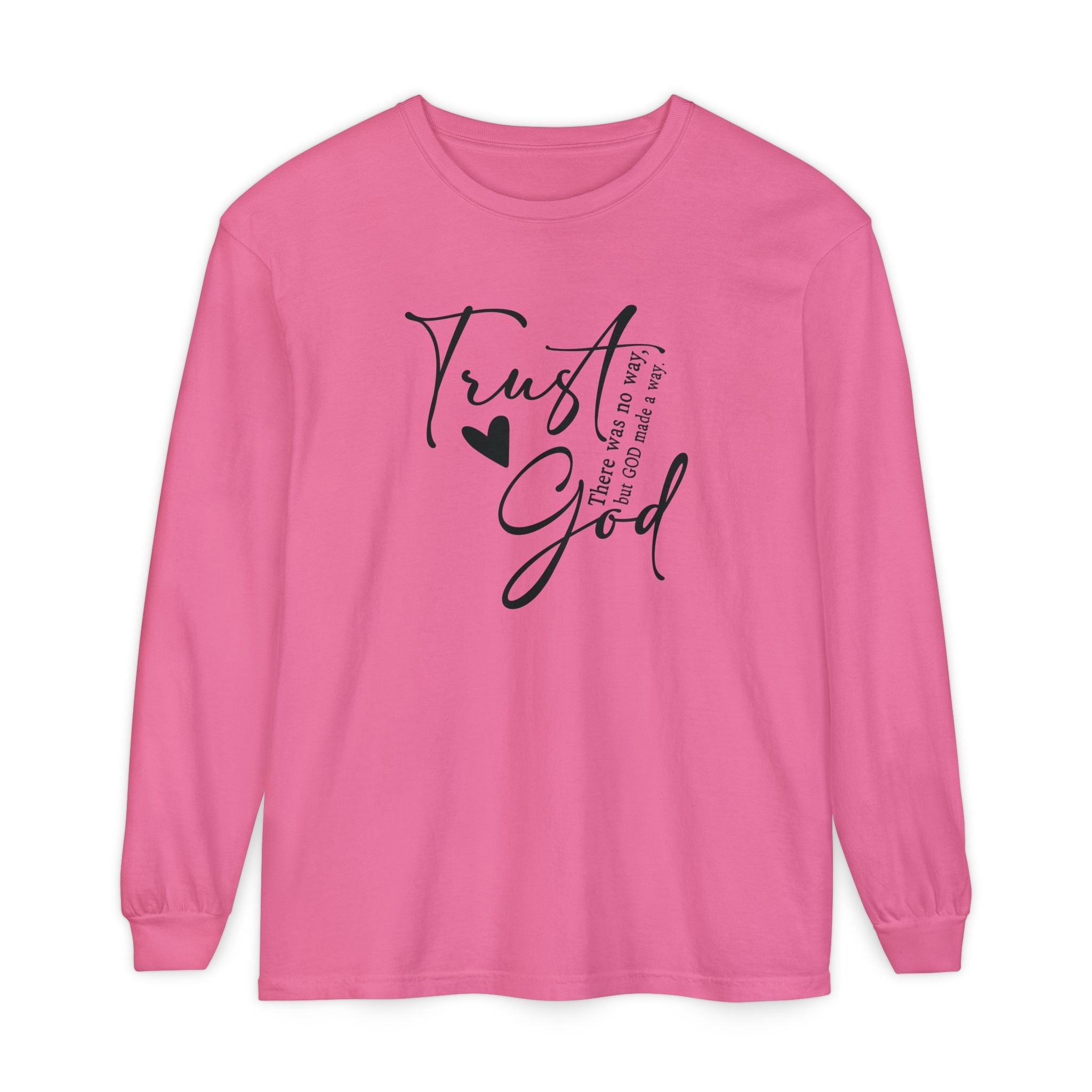 Faith Based Women's Long Sleeve - Trust God | Long - sleeve by atgodanddesigns