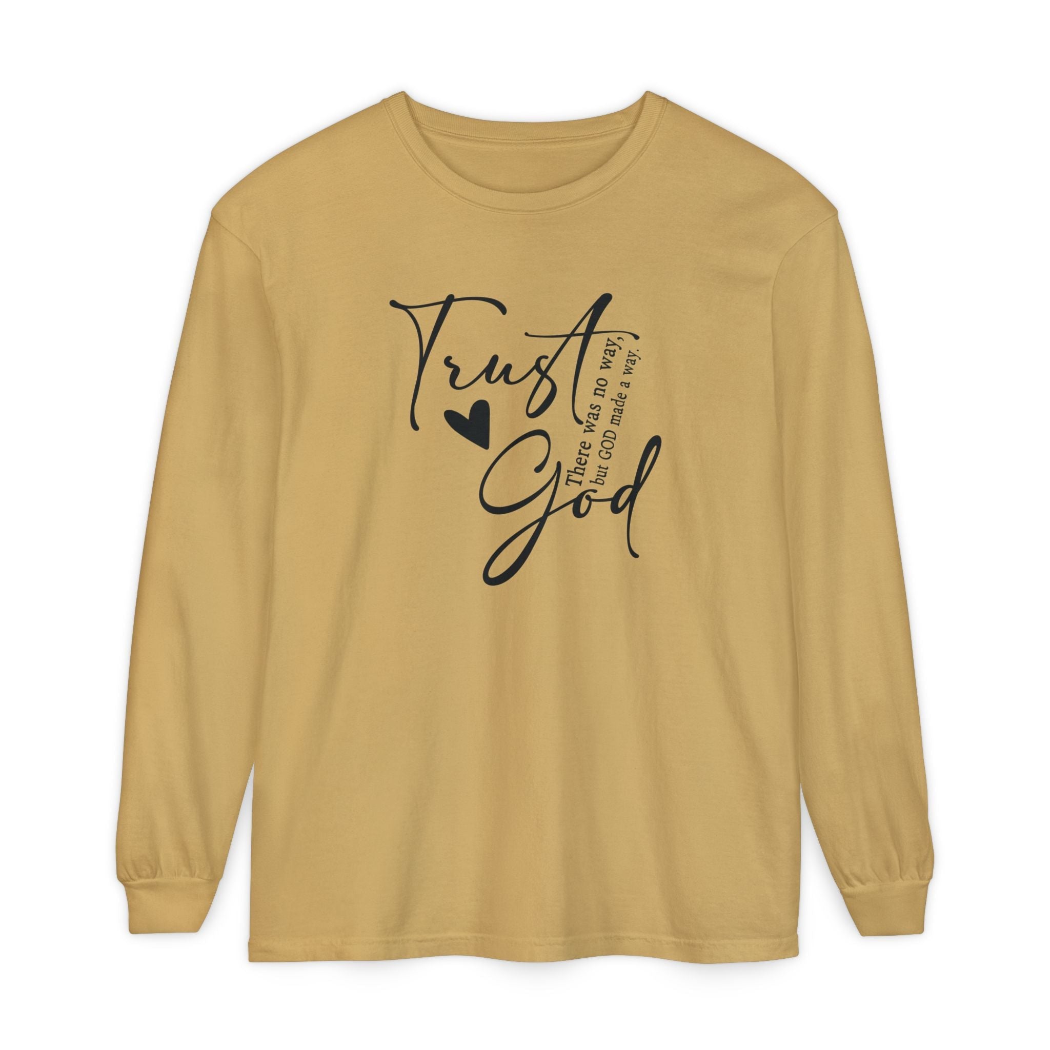 Faith Based Women's Long Sleeve - Trust God | Long - sleeve by atgodanddesigns