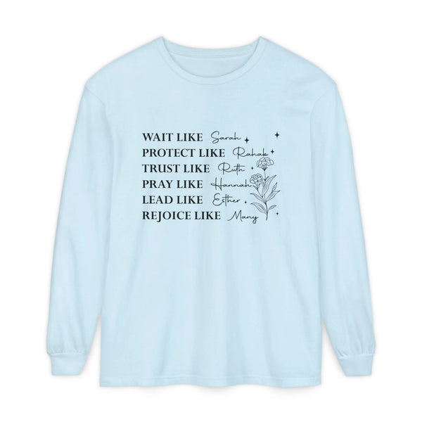 Faith Based Women's Long Sleeve - Women Of The Bible | Long - sleeve by atgodanddesigns