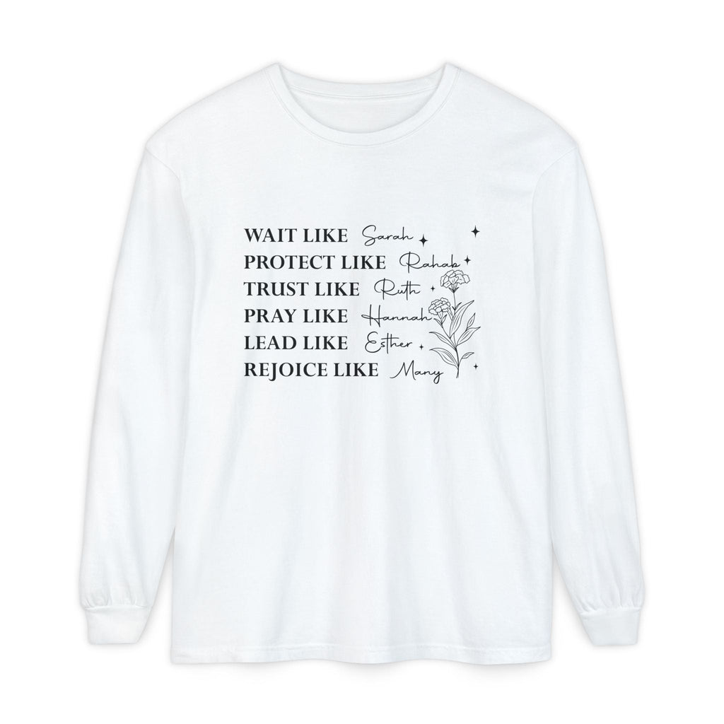 Faith Based Women's Long Sleeve - Women Of The Bible | Long - sleeve by atgodanddesigns
