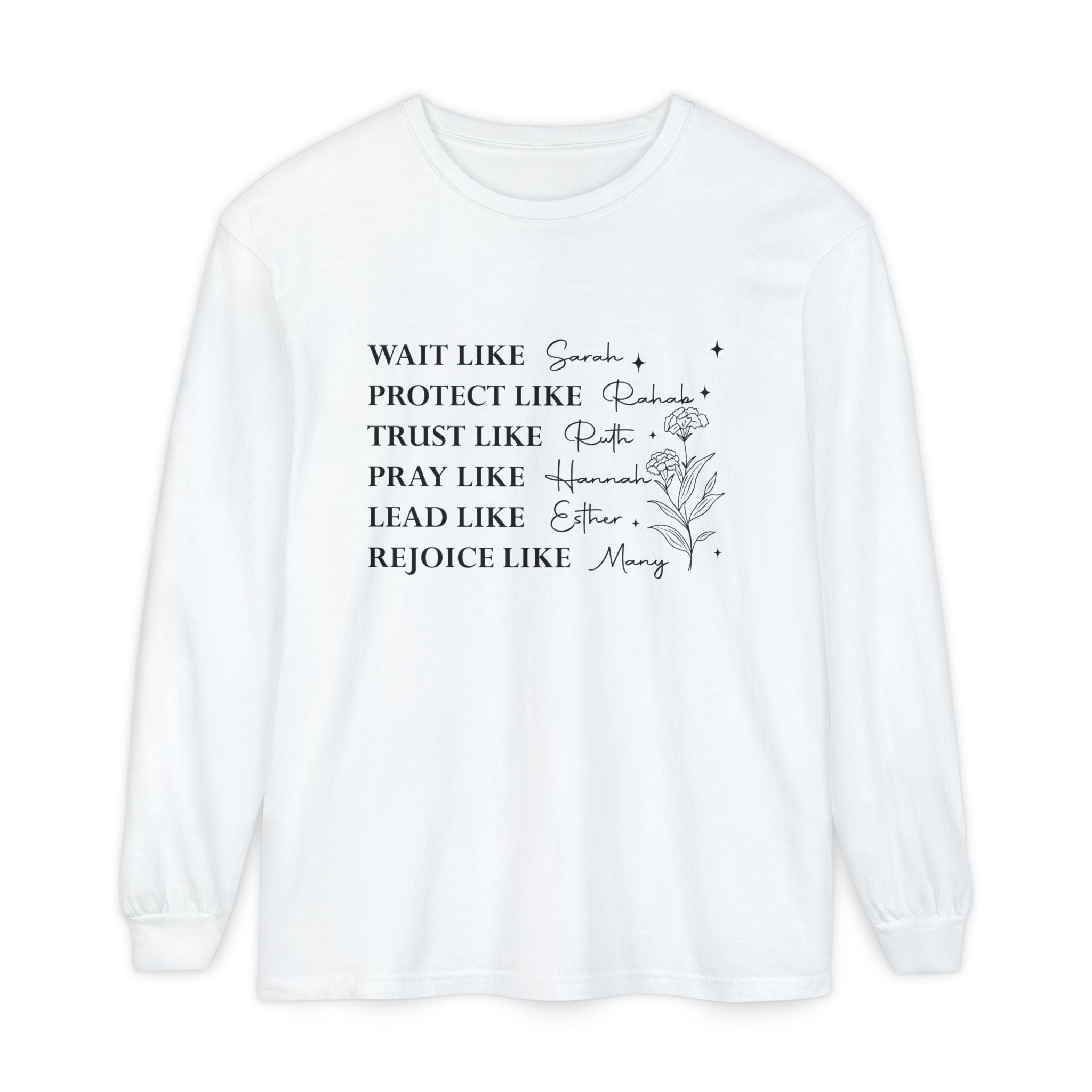 Faith Based Women's Long Sleeve - Women Of The Bible | Long - sleeve by atgodanddesigns
