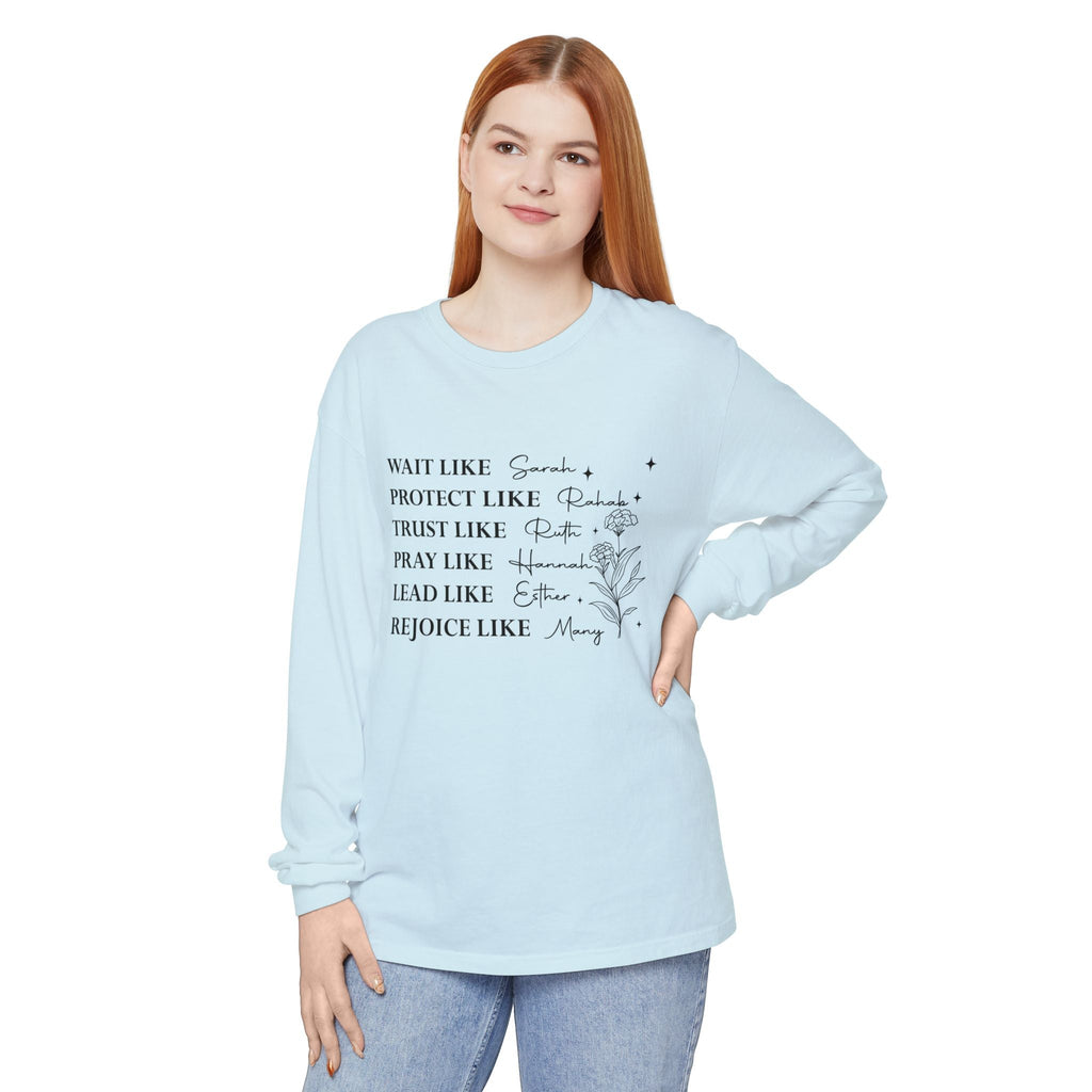 Faith Based Women's Long Sleeve - Women Of The Bible | Long - sleeve by atgodanddesigns