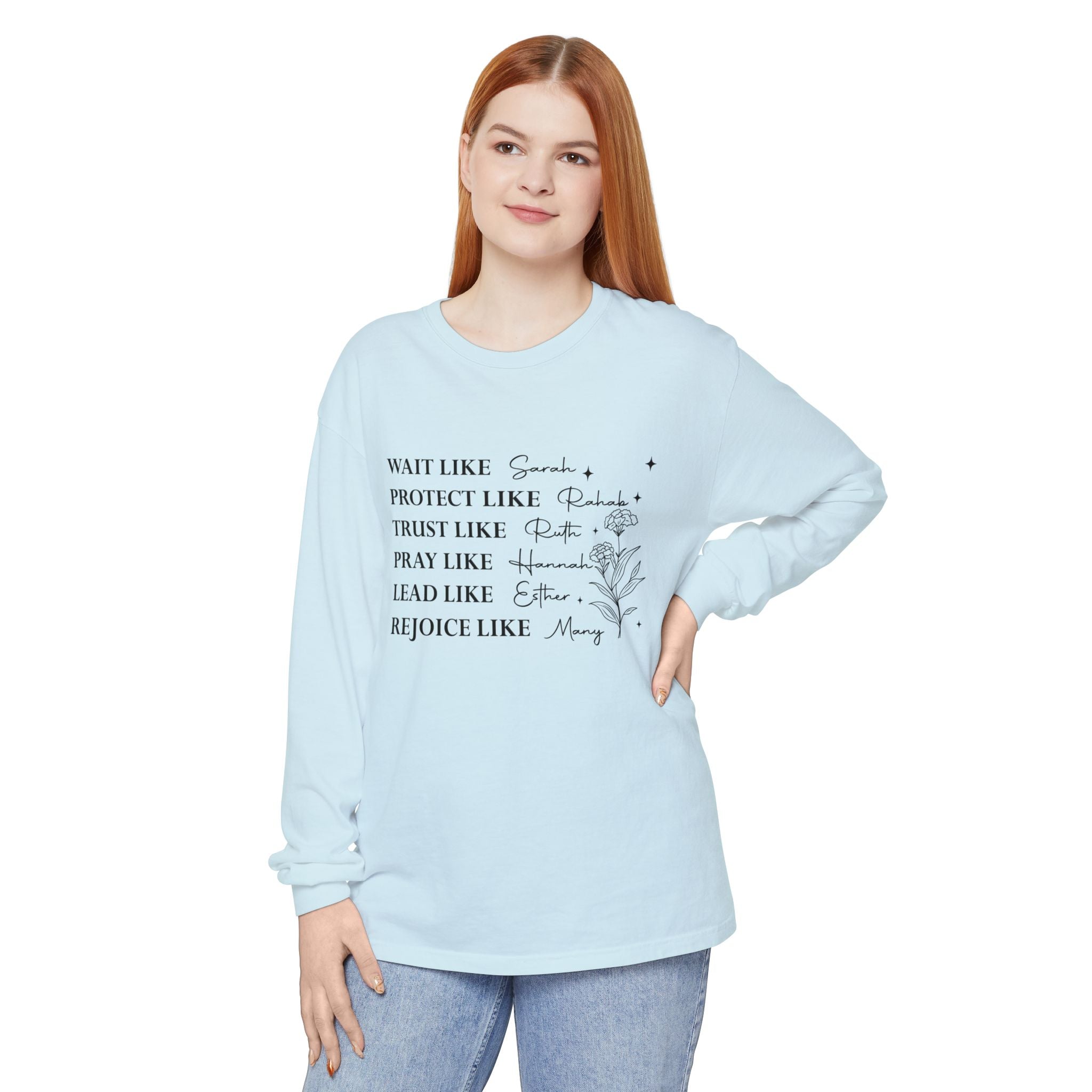 Faith Based Women's Long Sleeve - Women Of The Bible | Long - sleeve by atgodanddesigns